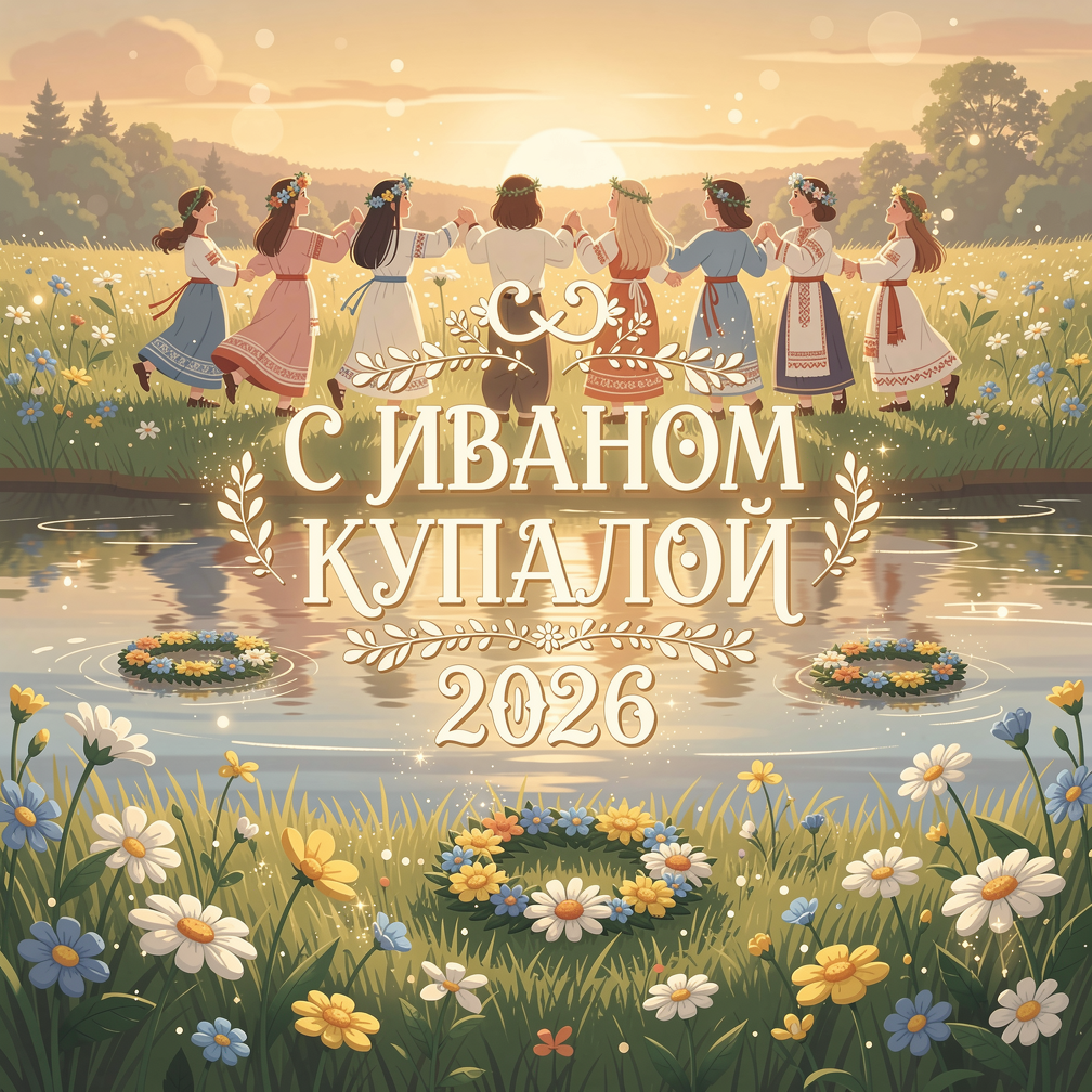 С Днем Ивана Купалы, открытки и гифки
