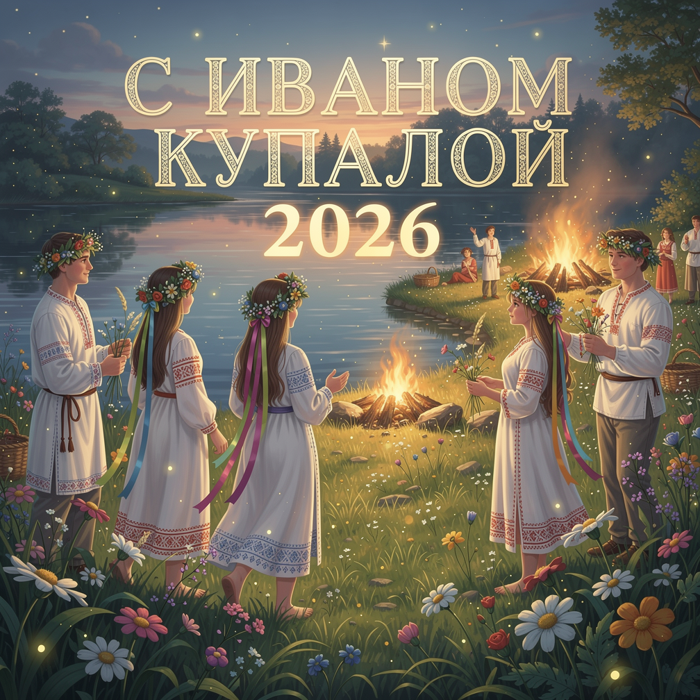 С Днем Ивана Купалы, открытки и гифки