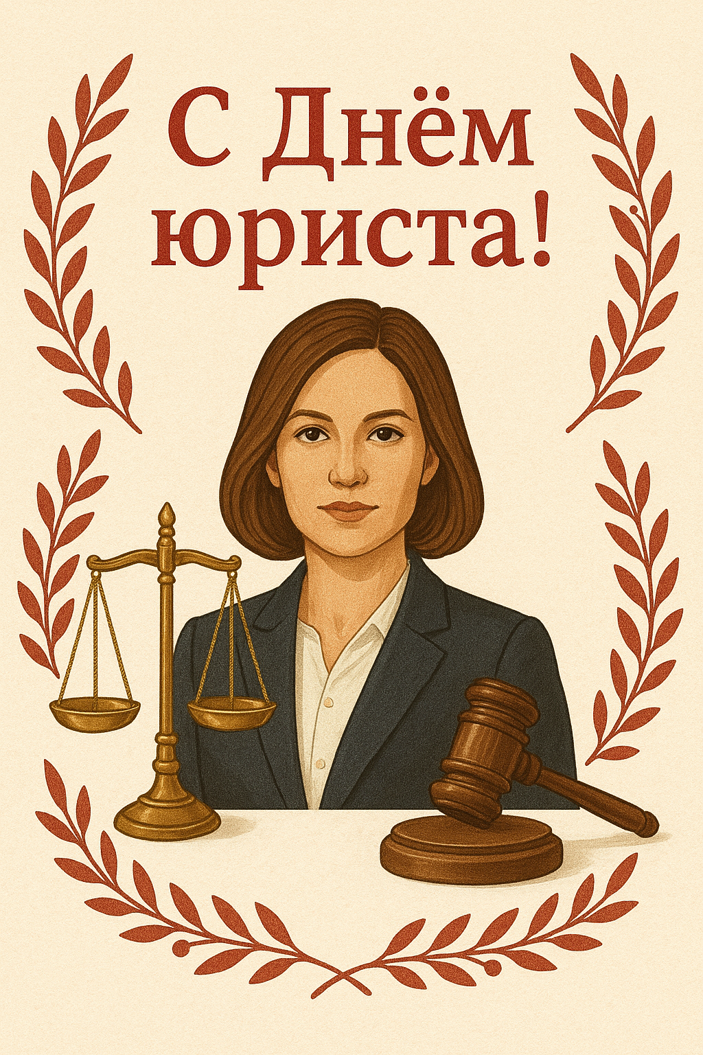 Открытка с поздравлением «С днем юриста!»
