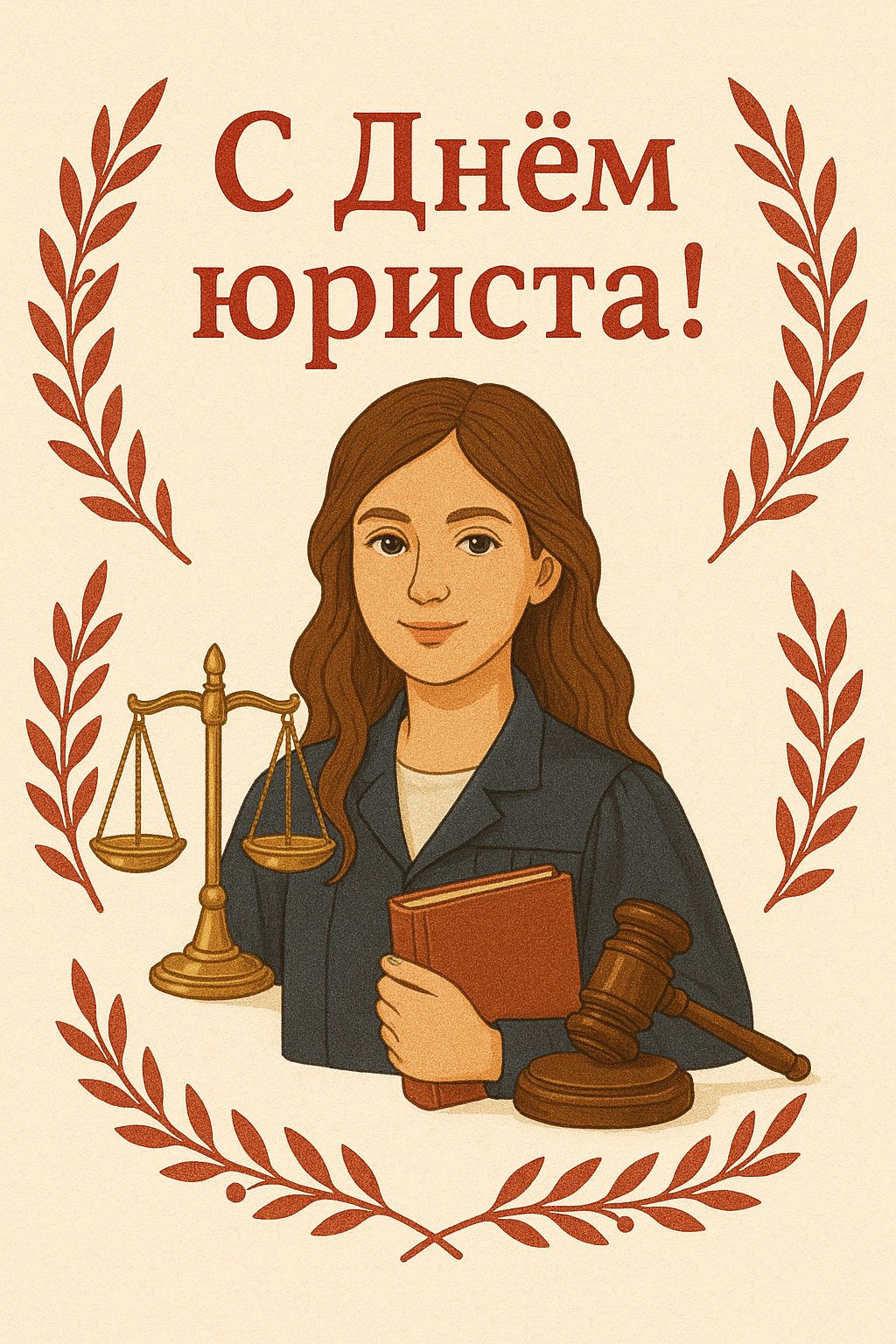 Открытка с поздравлением «С днем юриста!»