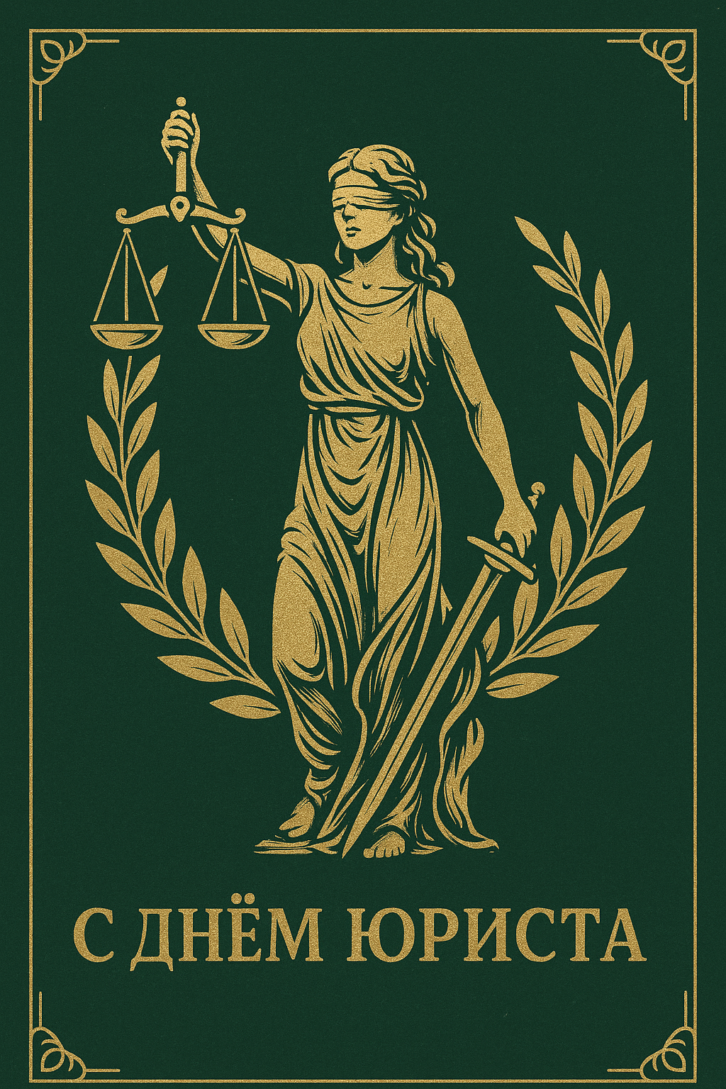 Открытка с поздравлением «С днем юриста!»