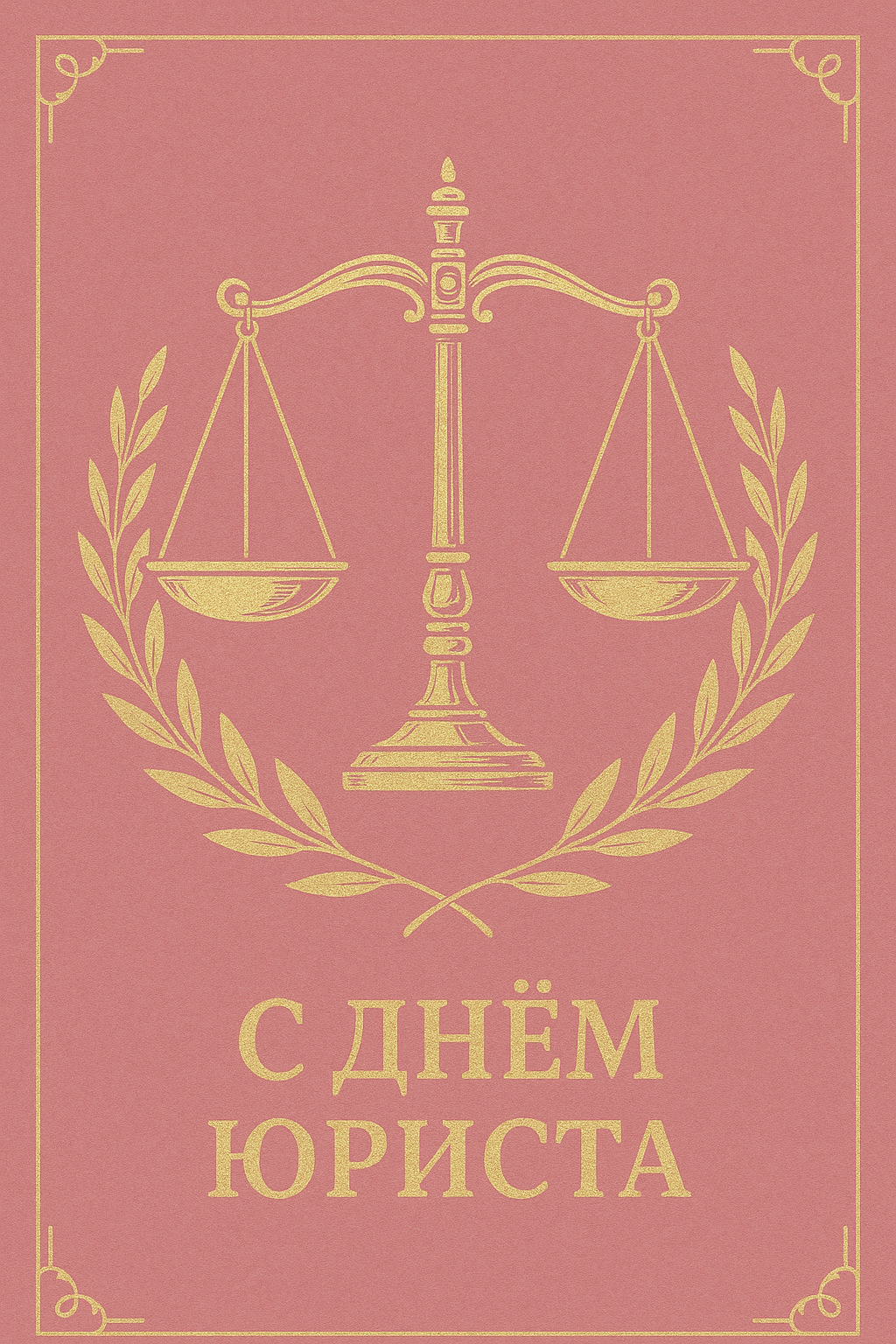 Открытка с поздравлением «С днем юриста!»