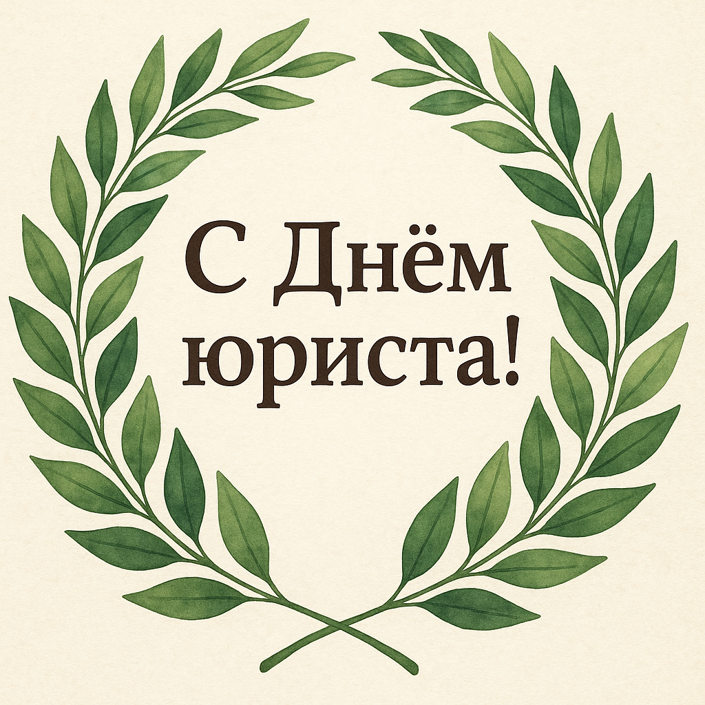 Открытка с поздравлением «С днем юриста!»