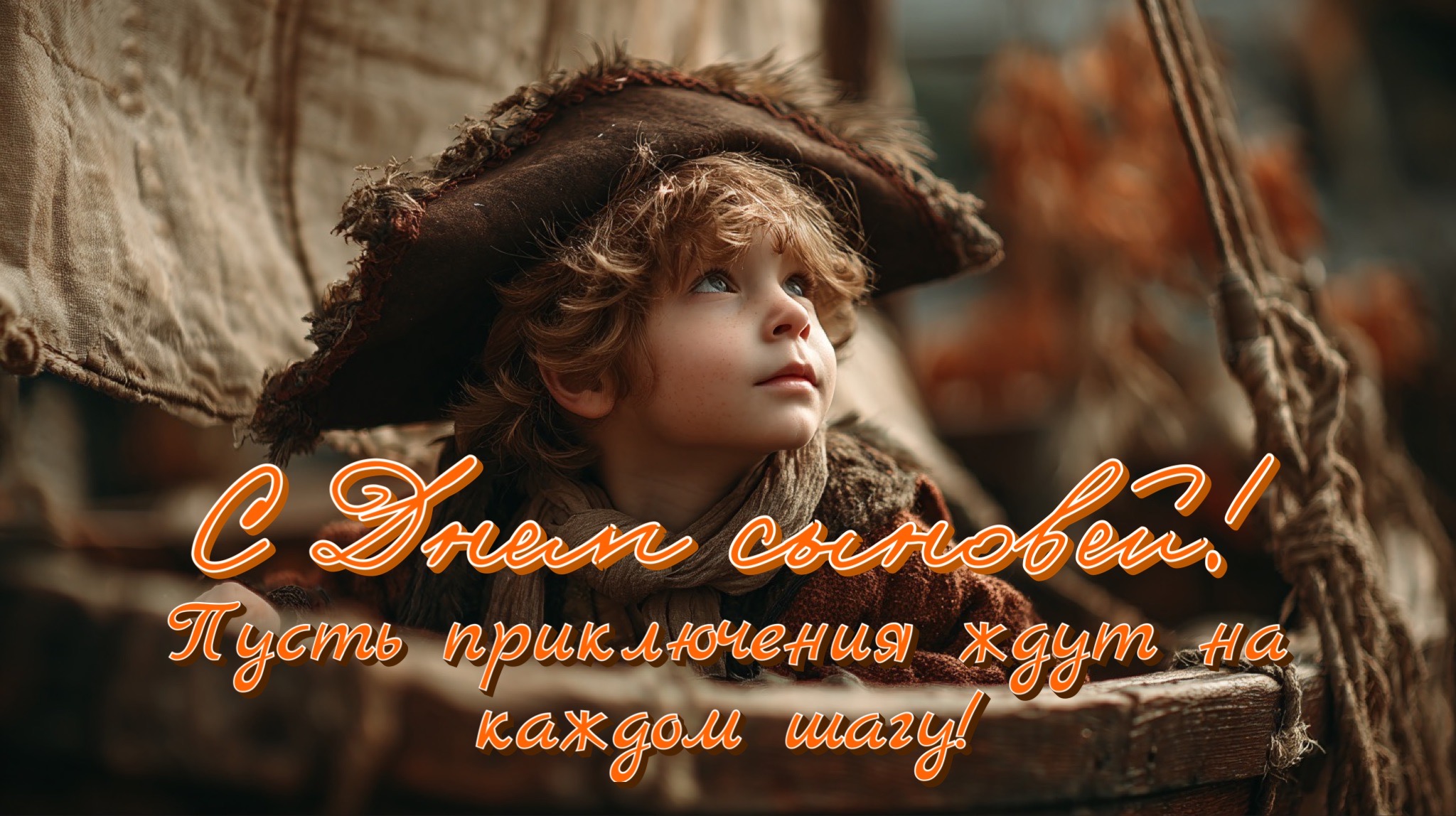 Открытка с Днем сыновей