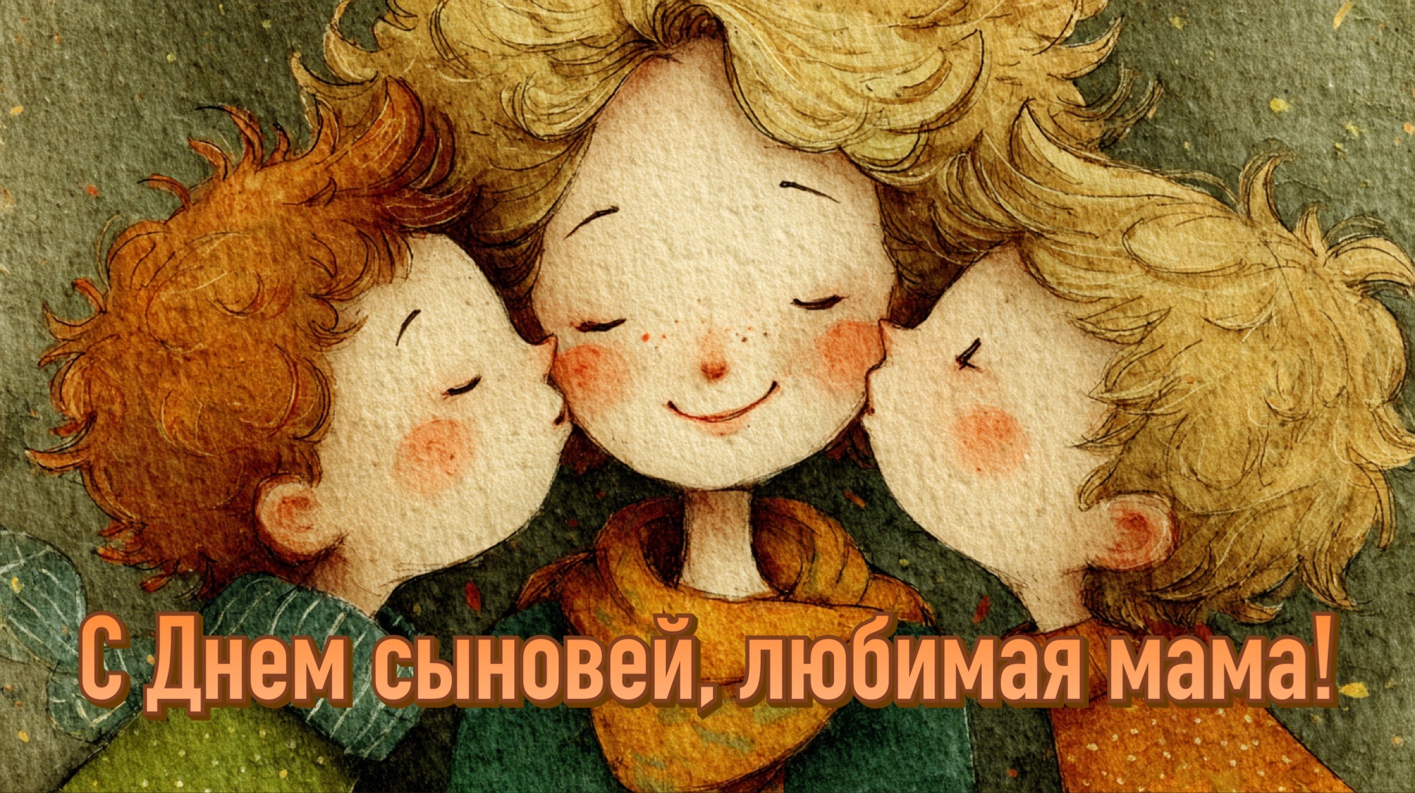 Открытка с Днем сыновей