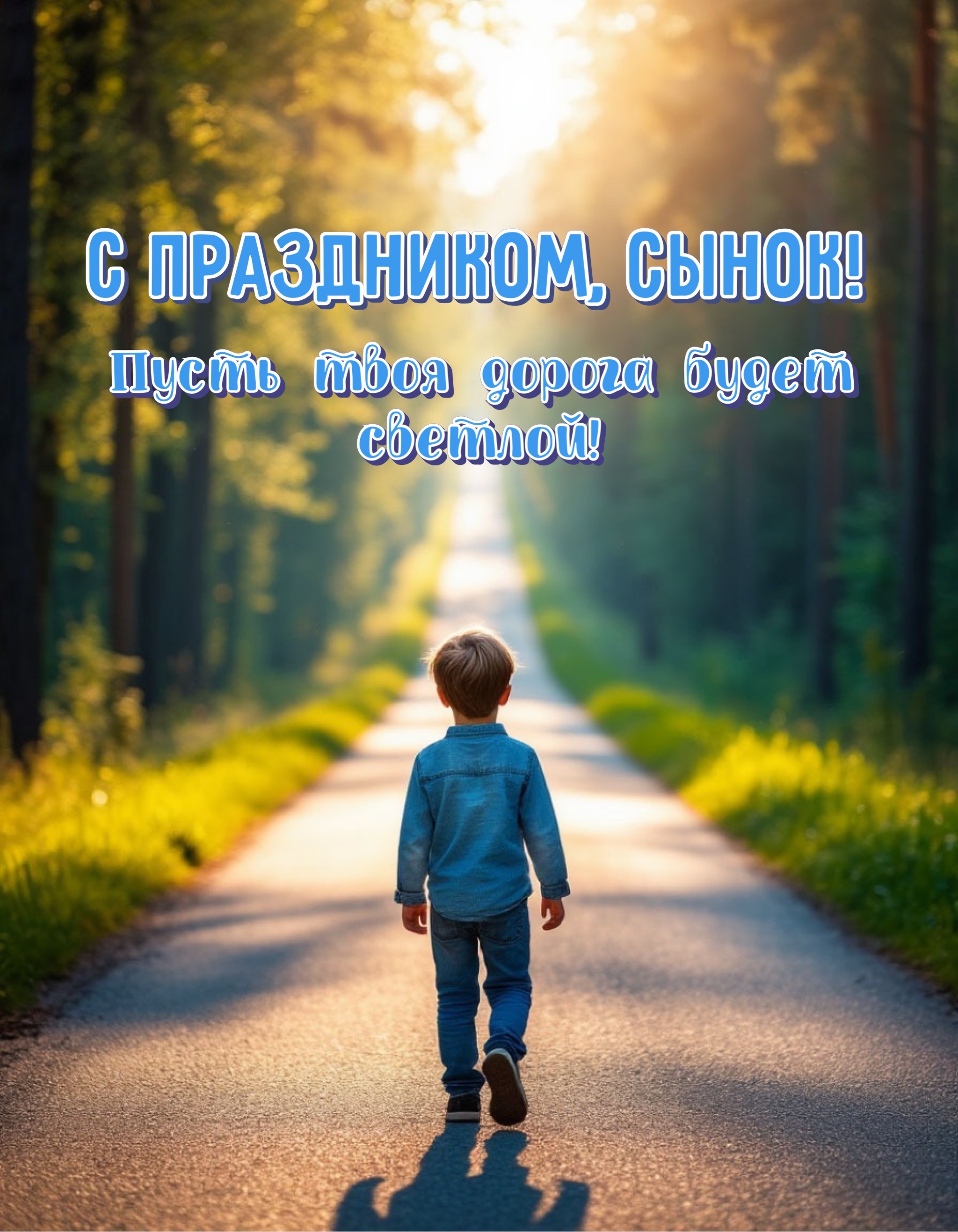 Открытка с Днем сыновей