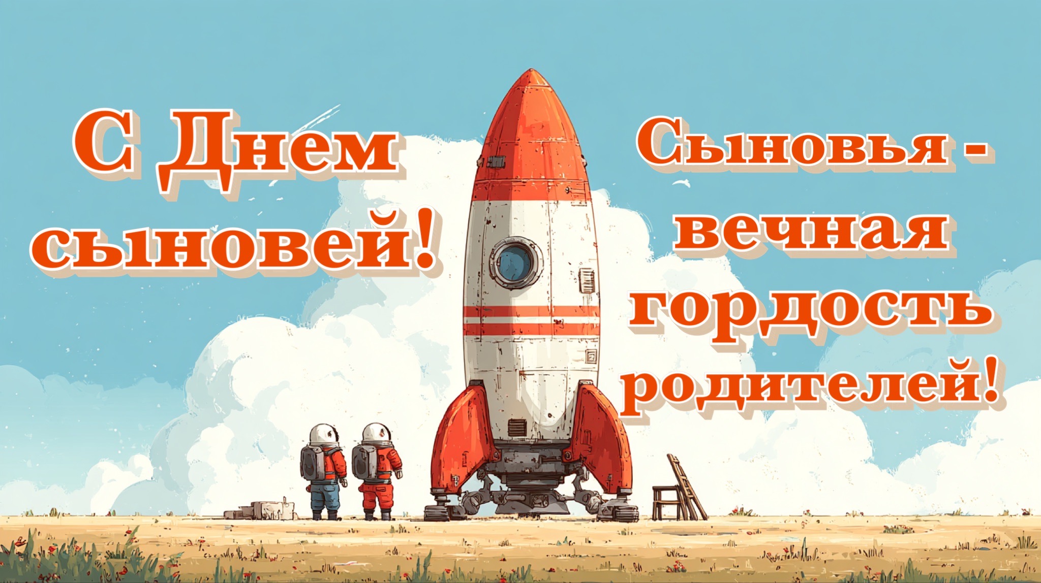 Открытка с Днем сыновей