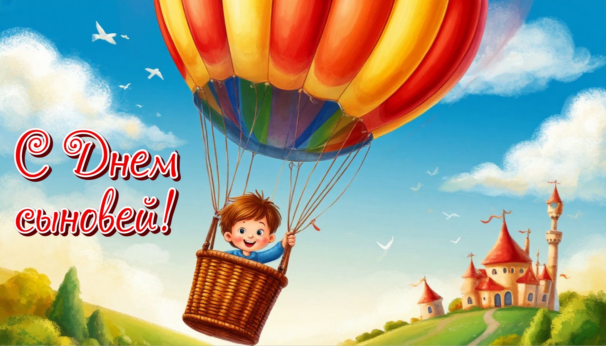 Открытка с Днем сыновей