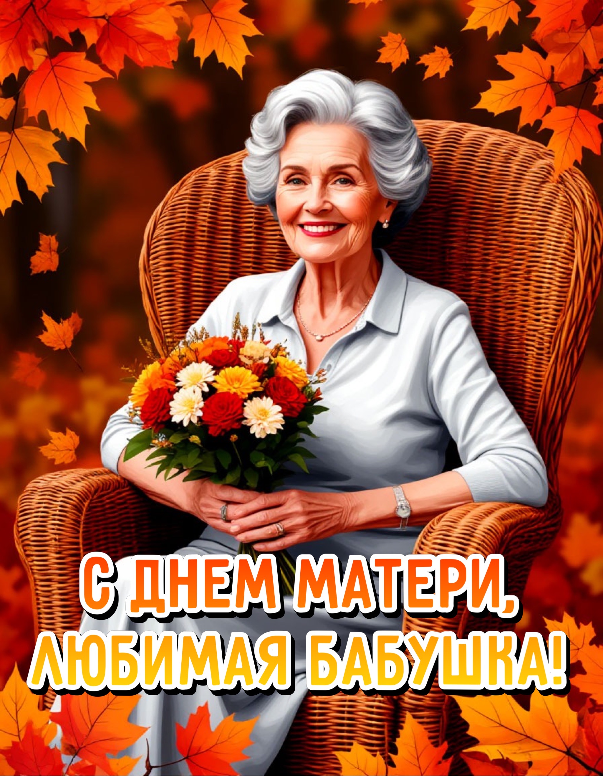 Открытка с Днем матери