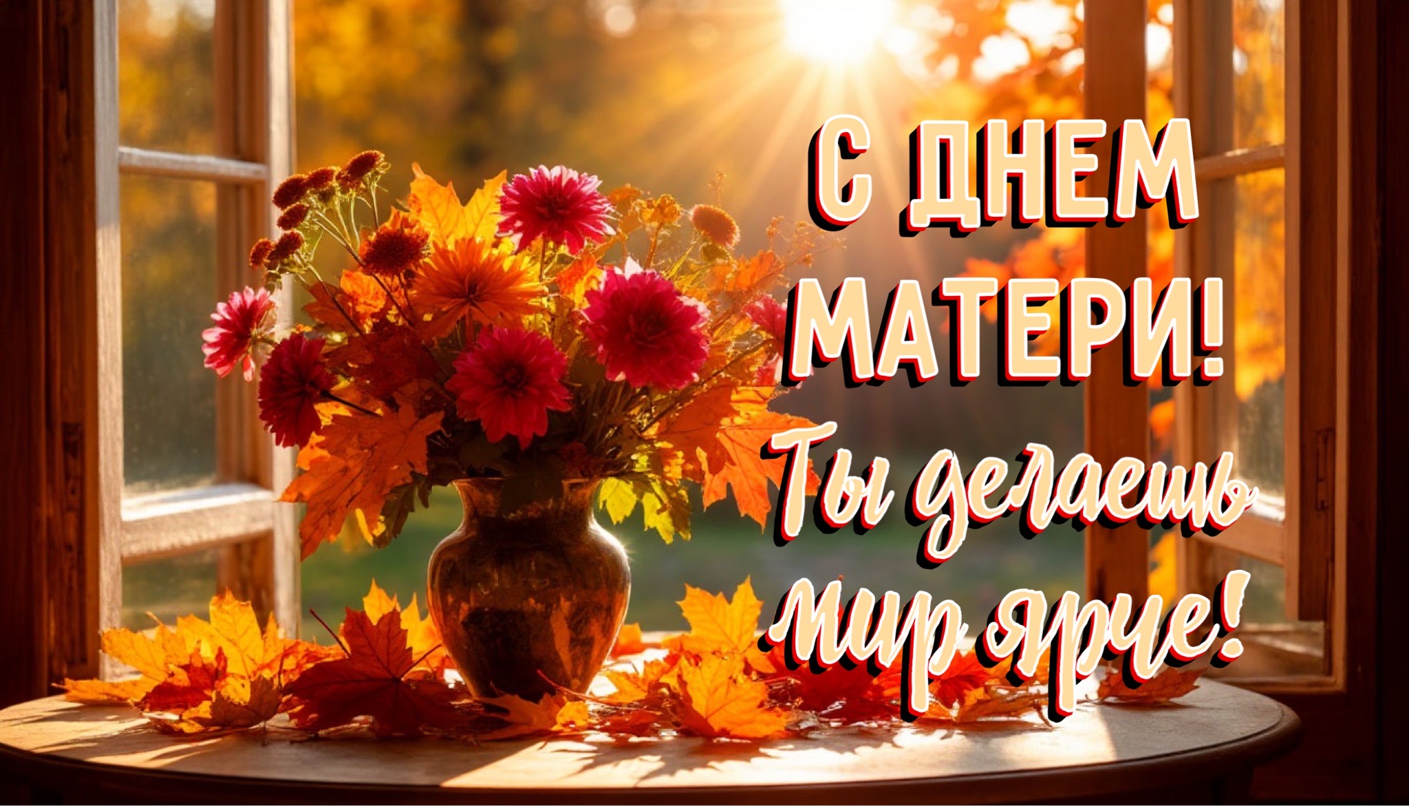 Открытка с Днем матери