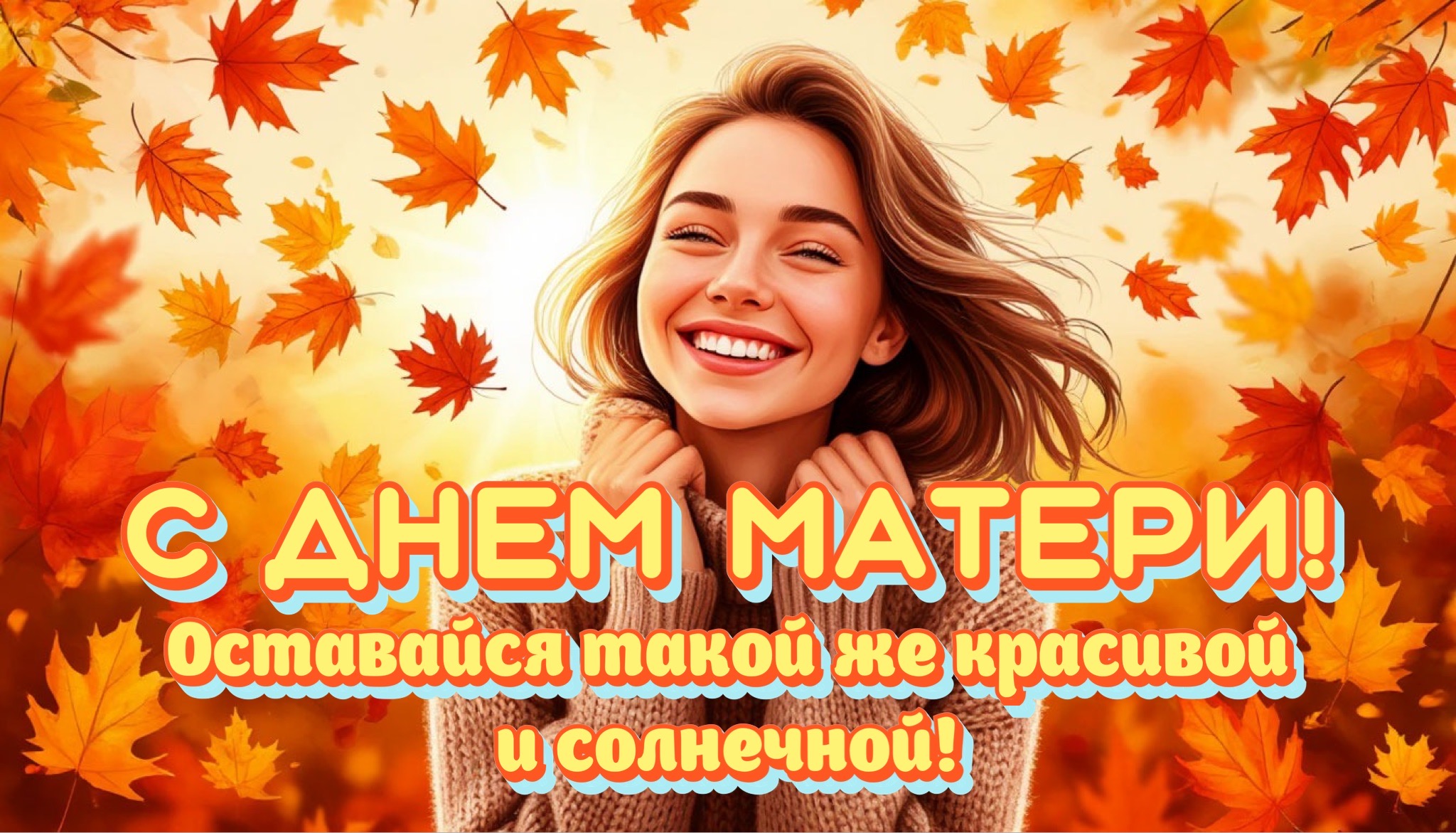 Открытка с Днем матери