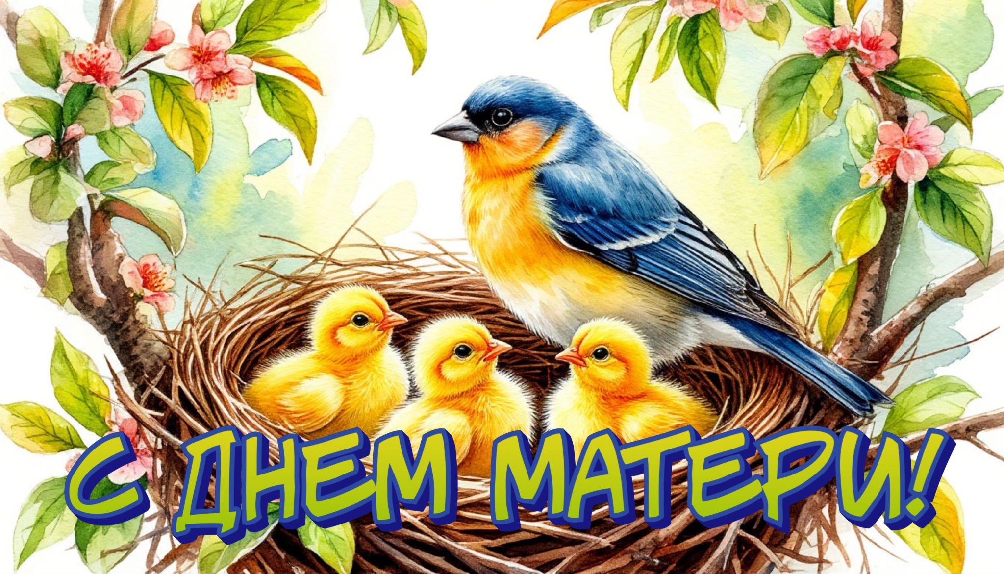 Открытка с Днем матери