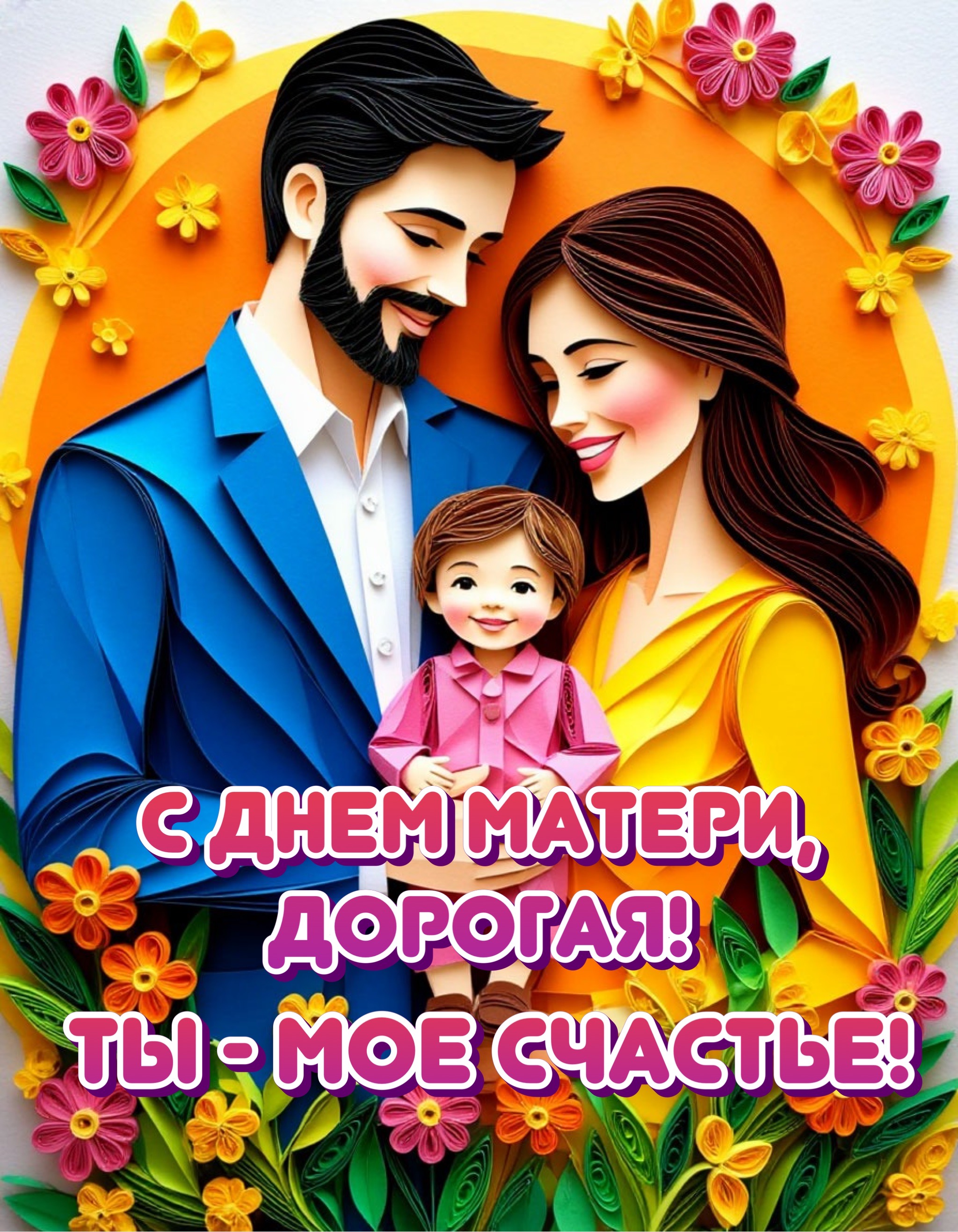 Открытка с Днем матери