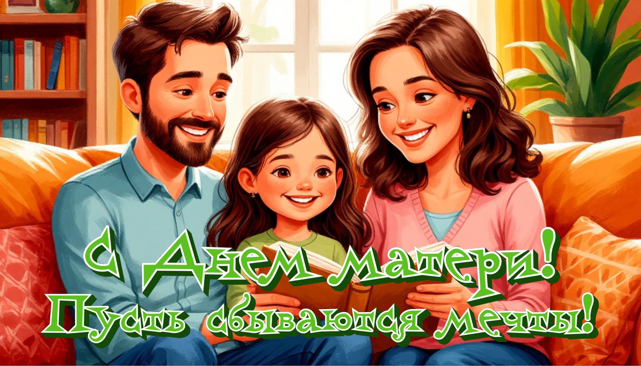 Открытка с Днем матери