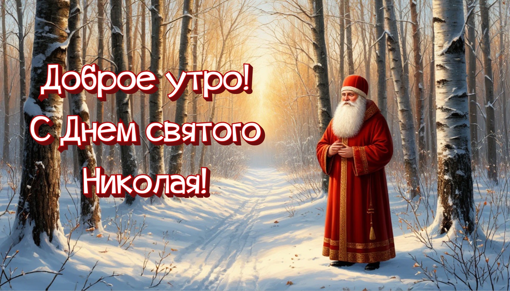 Открытка с Днем Николая Чудотворца