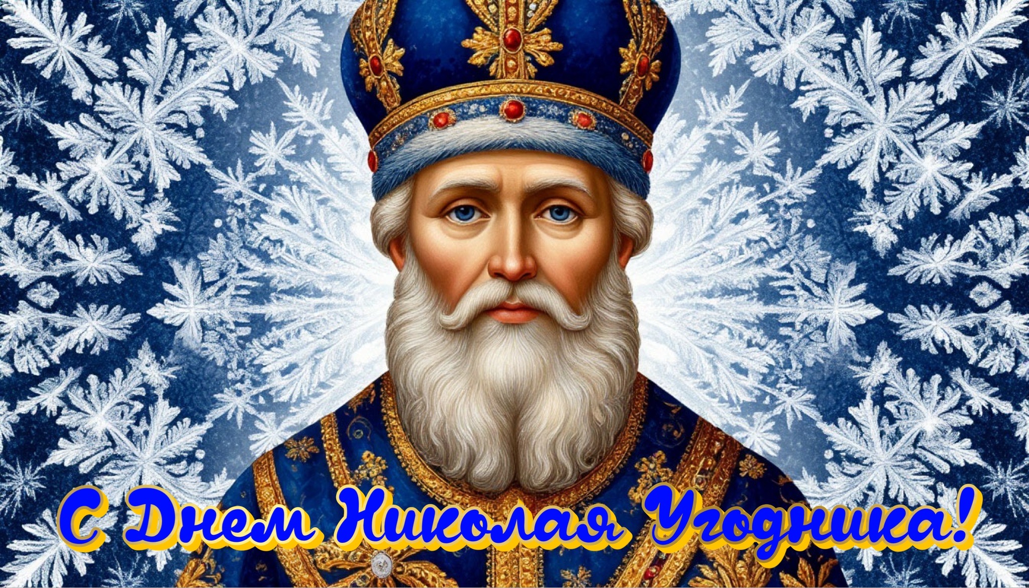 Открытка с Днем Николая Чудотворца