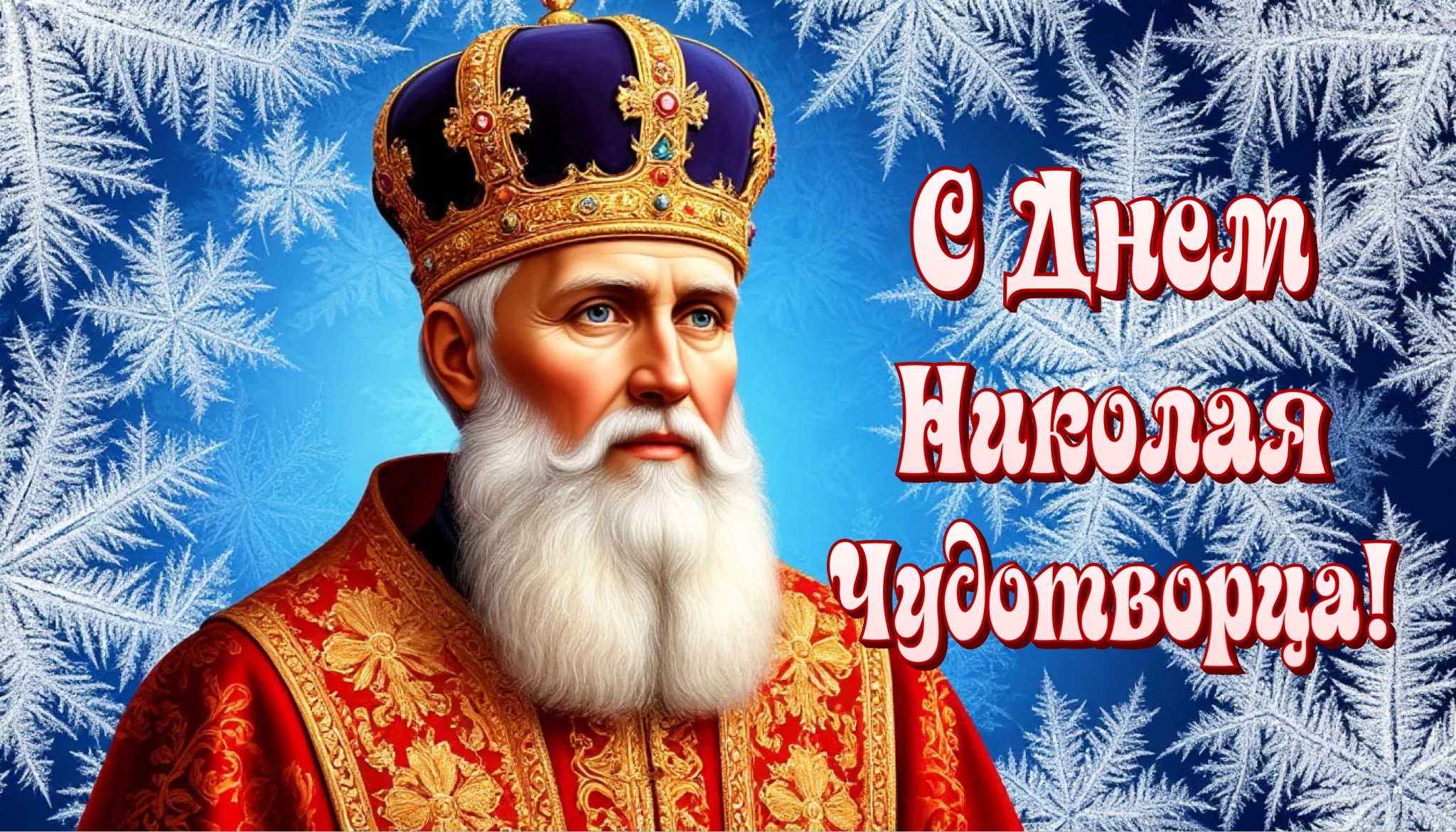 Открытка с Днем Николая Чудотворца