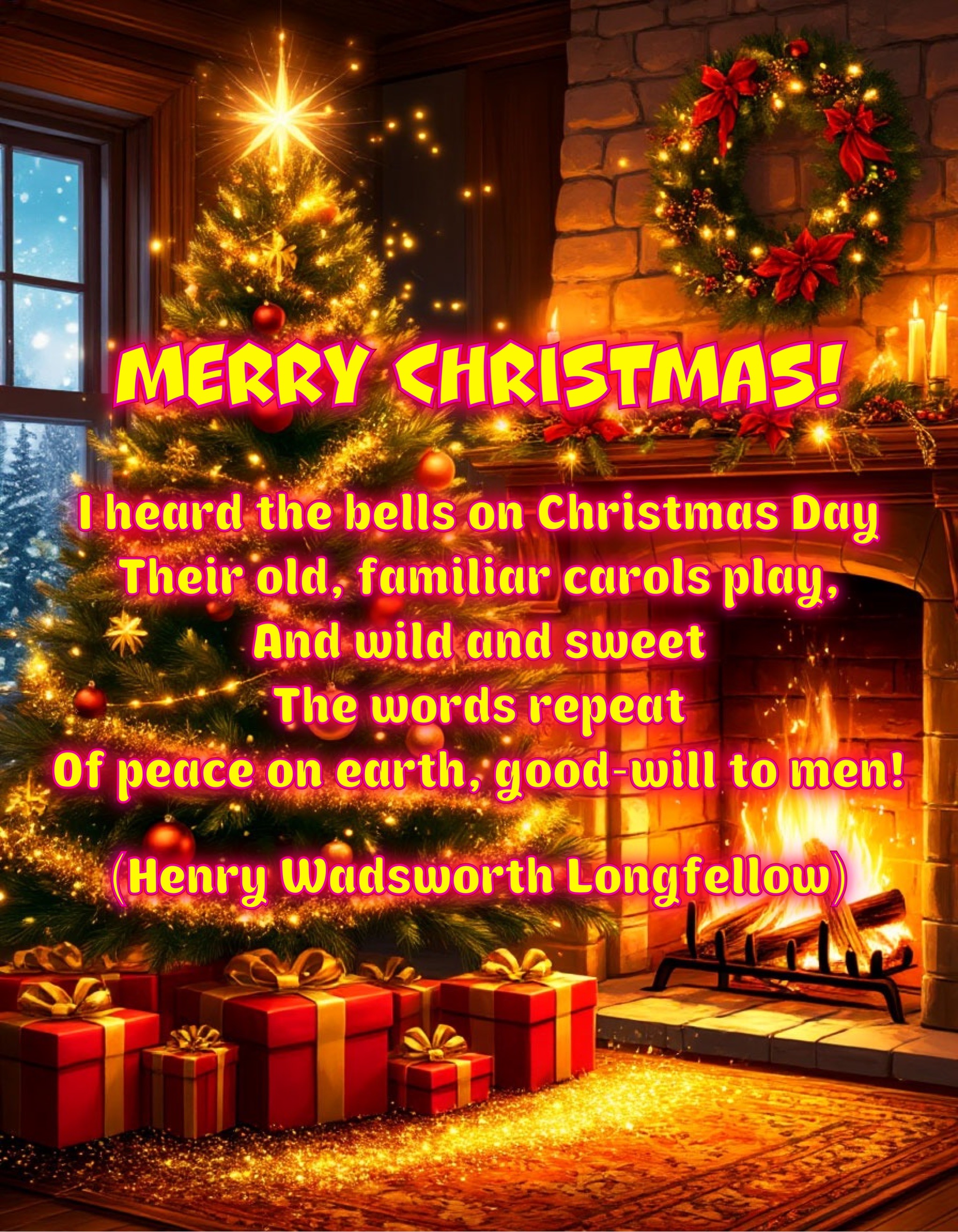 Открытка с католическим Рождеством