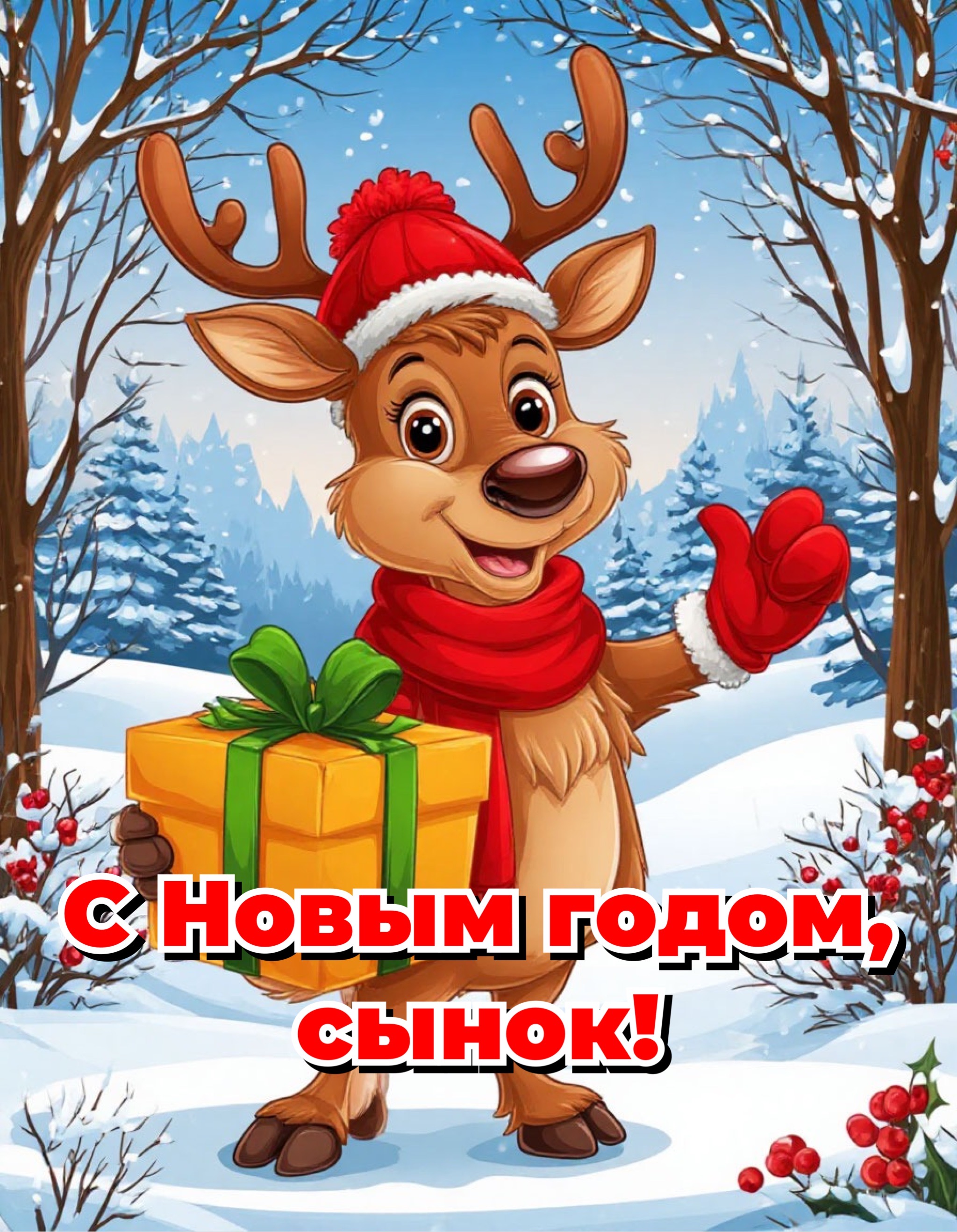 Открытка с Новым годом