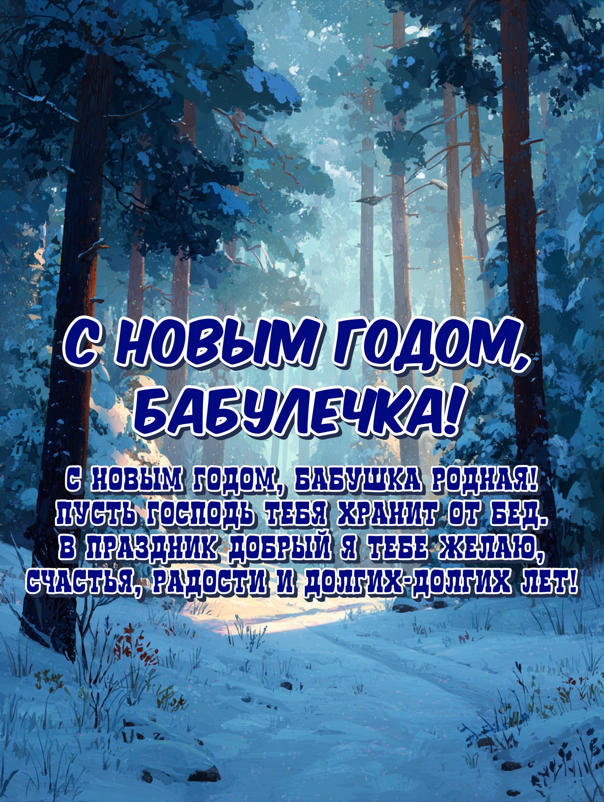 Открытка с Новым годом