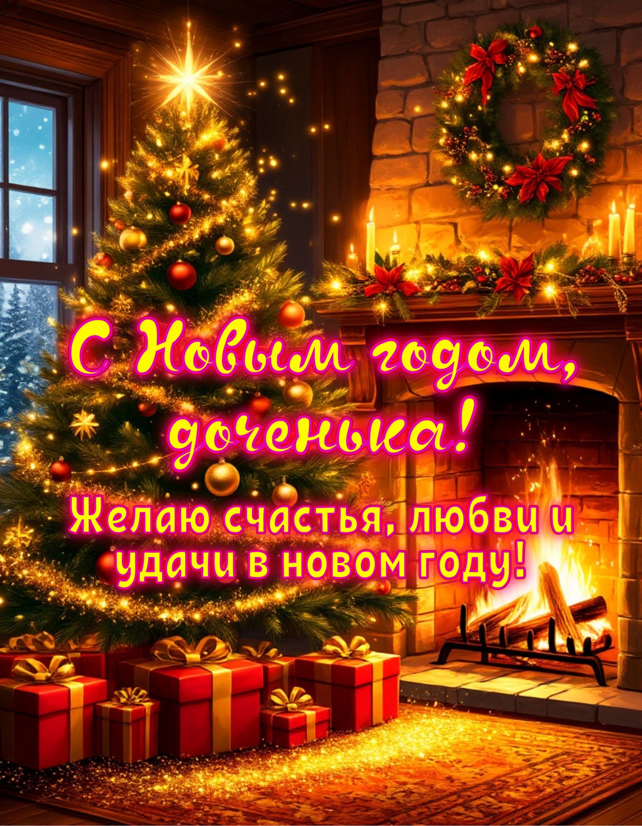 Открытка с Новым годом
