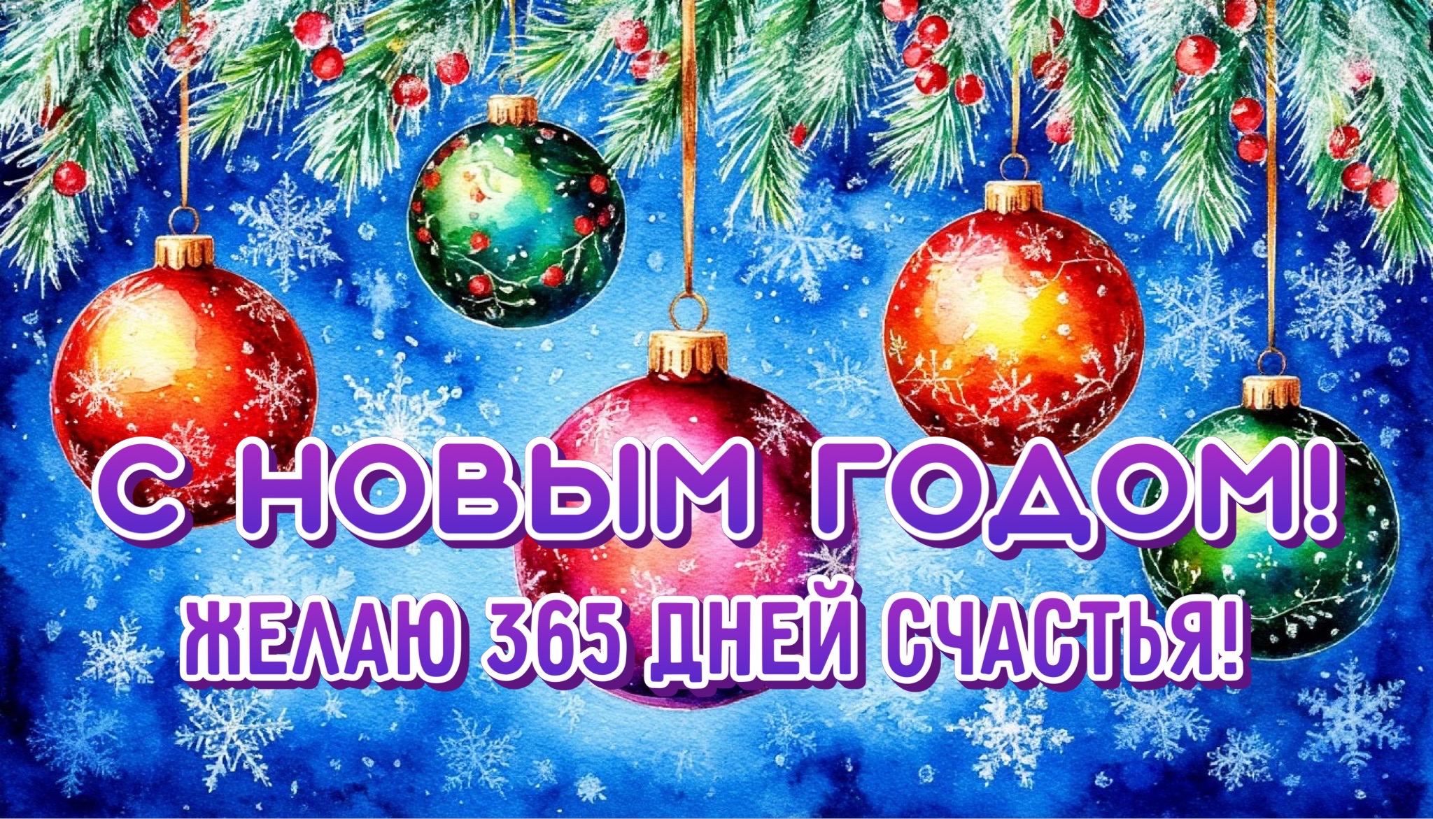 Открытка с Новым годом