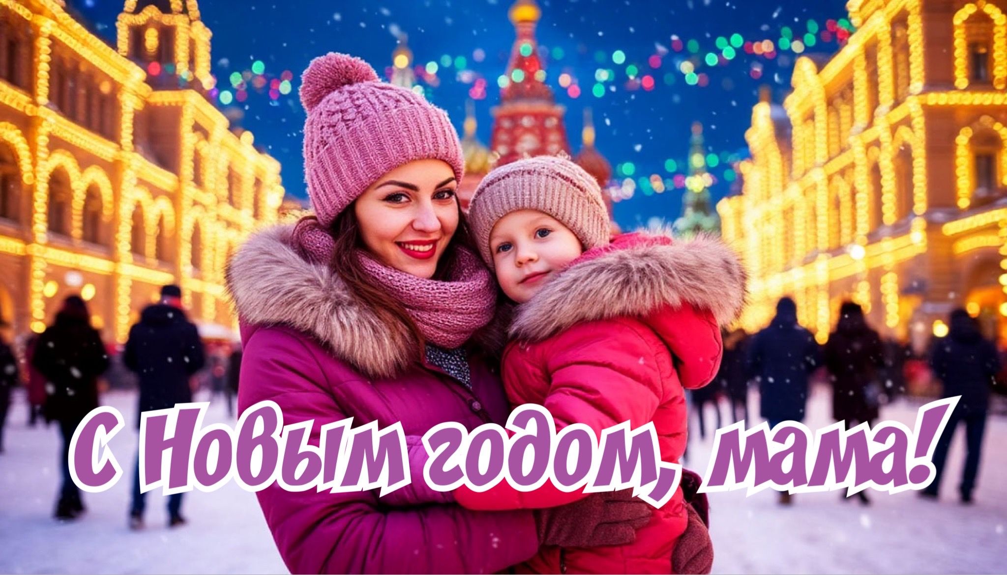 Открытка с Новым годом 2026