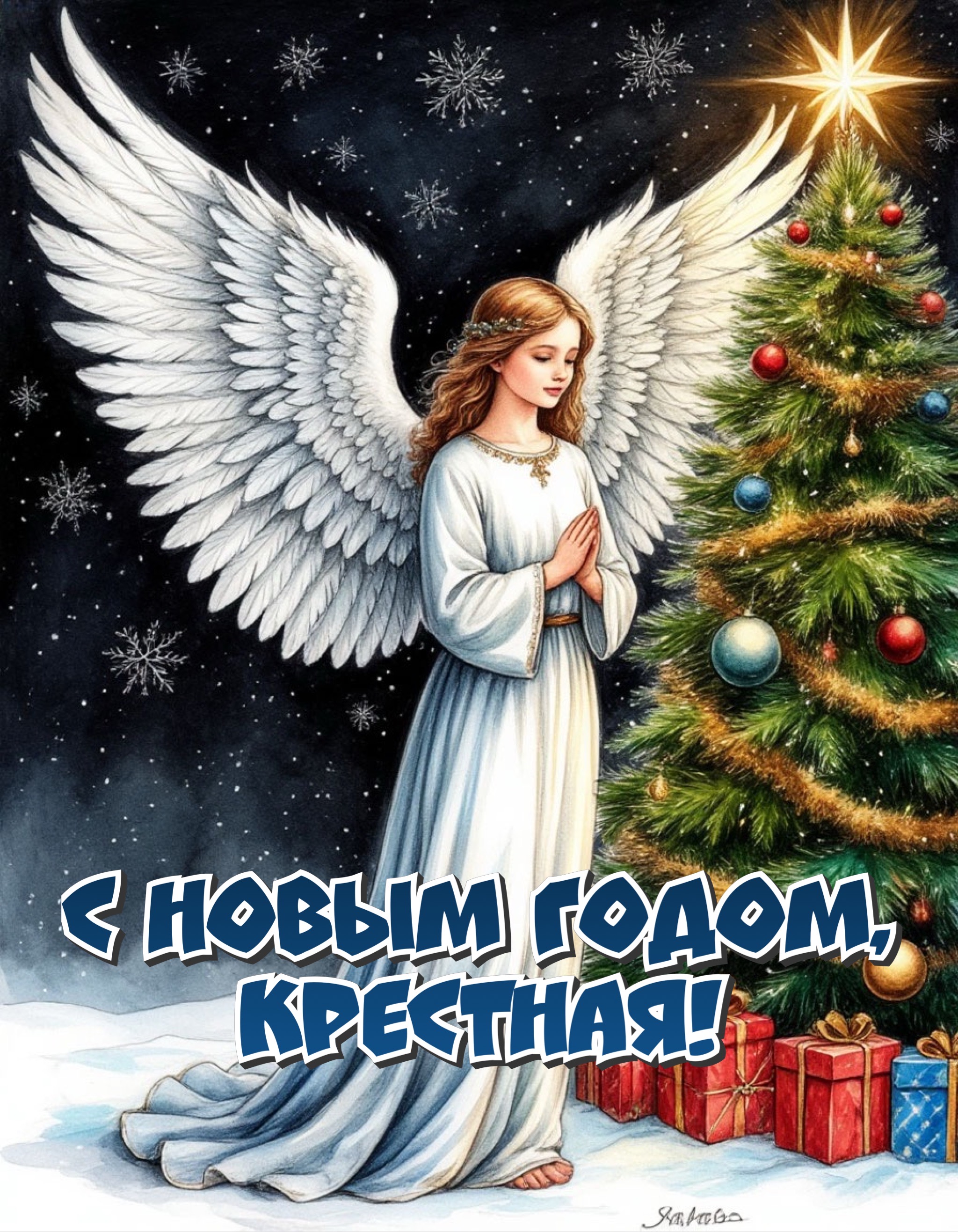Открытки с Новым годом 2026 для семьи