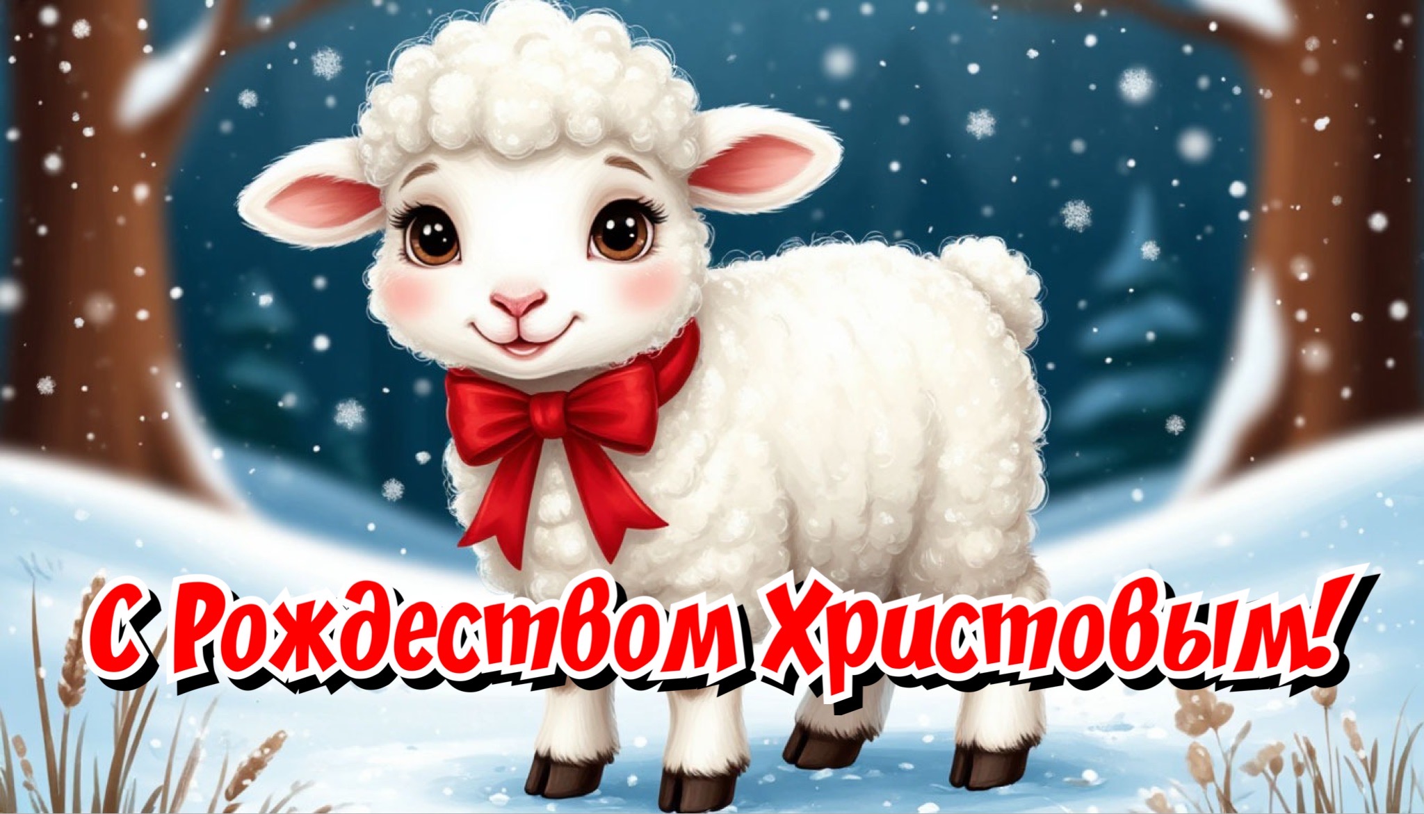 Открытка с Рождеством Христовым