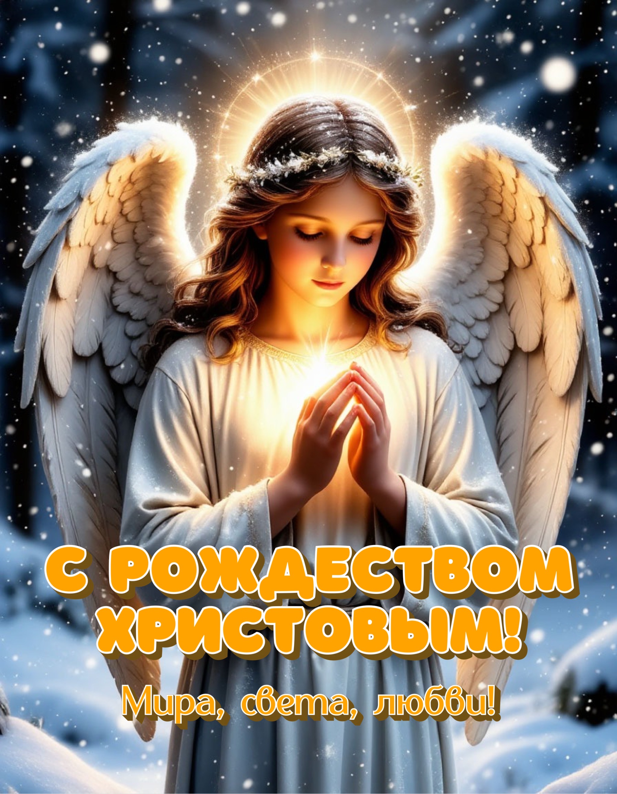 Открытка с Рождеством Христовым