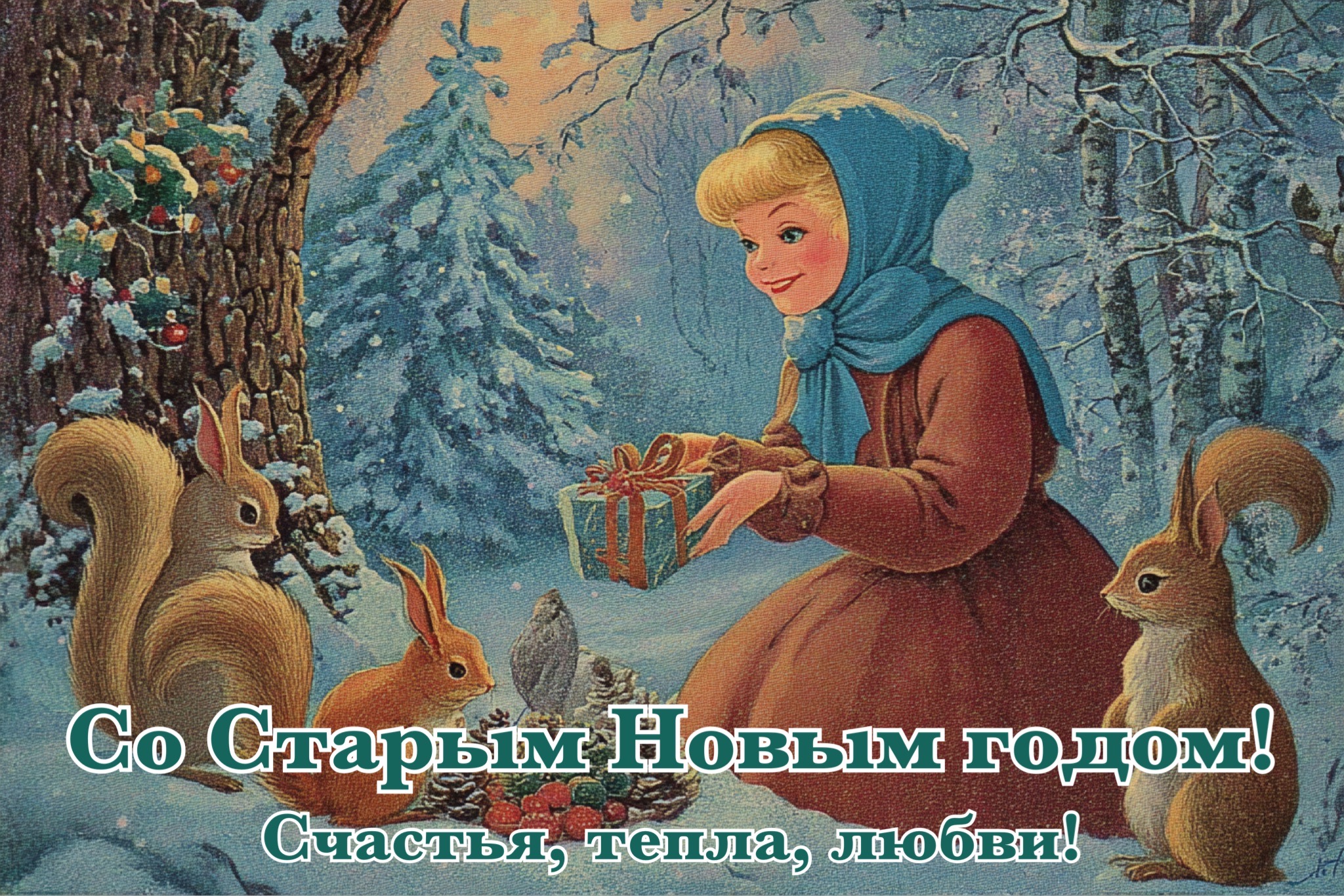 Открытки со Старым Новым годом