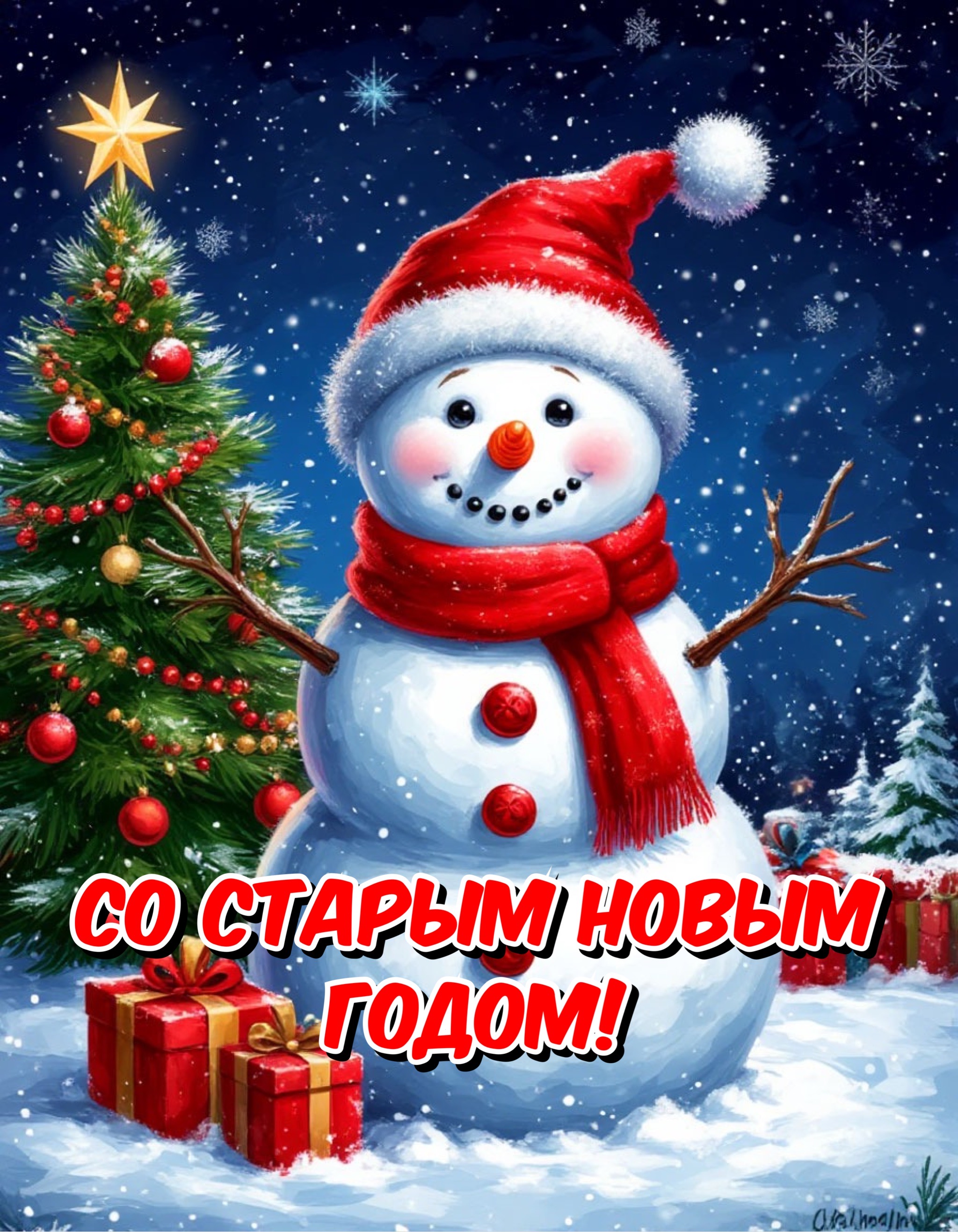 Открытки со Старым Новым годом