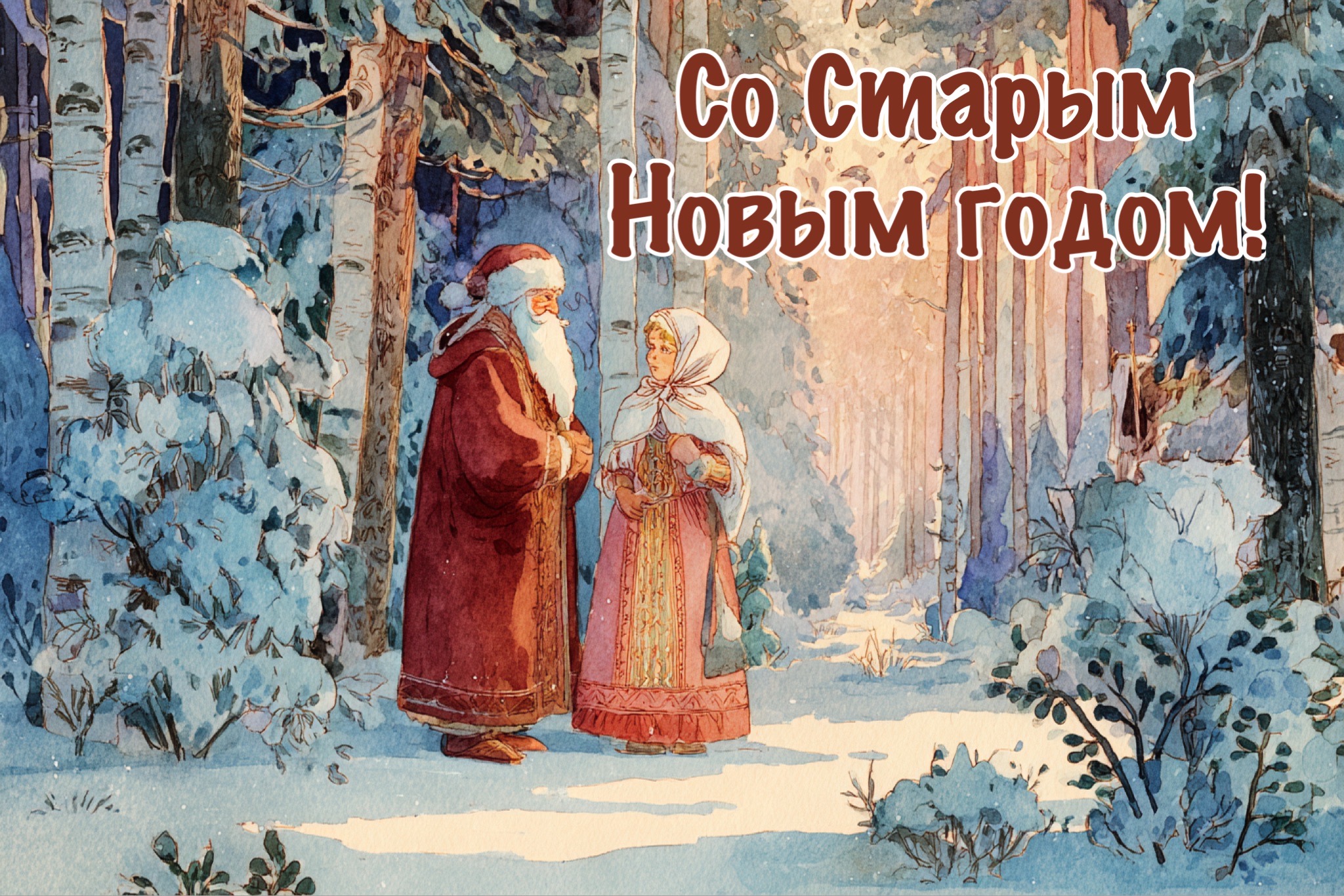 Открытки со Старым Новым годом