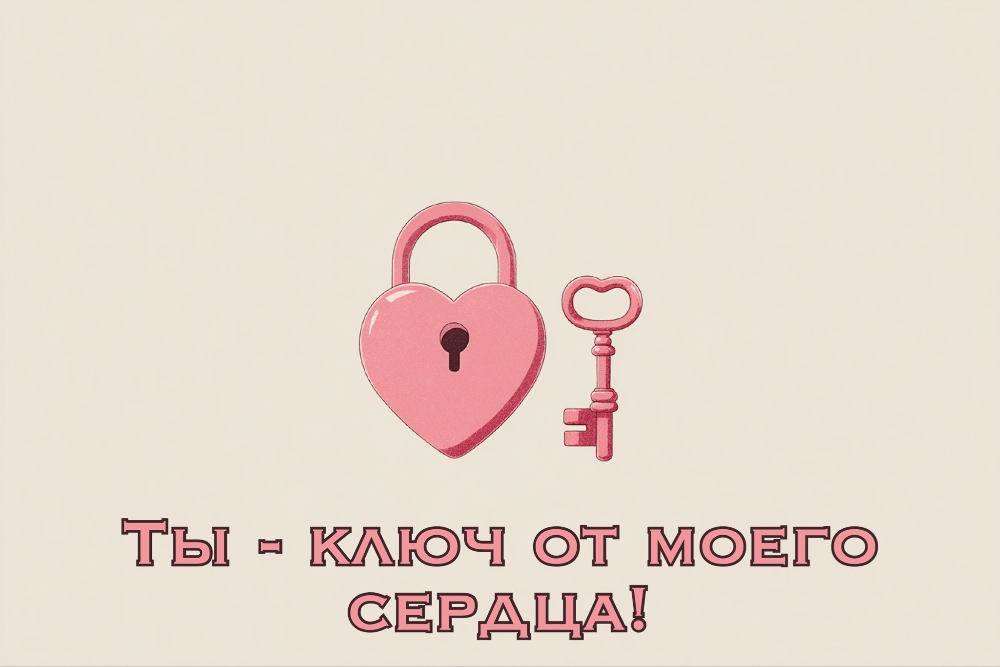 Открытка с Днем святого Валентина