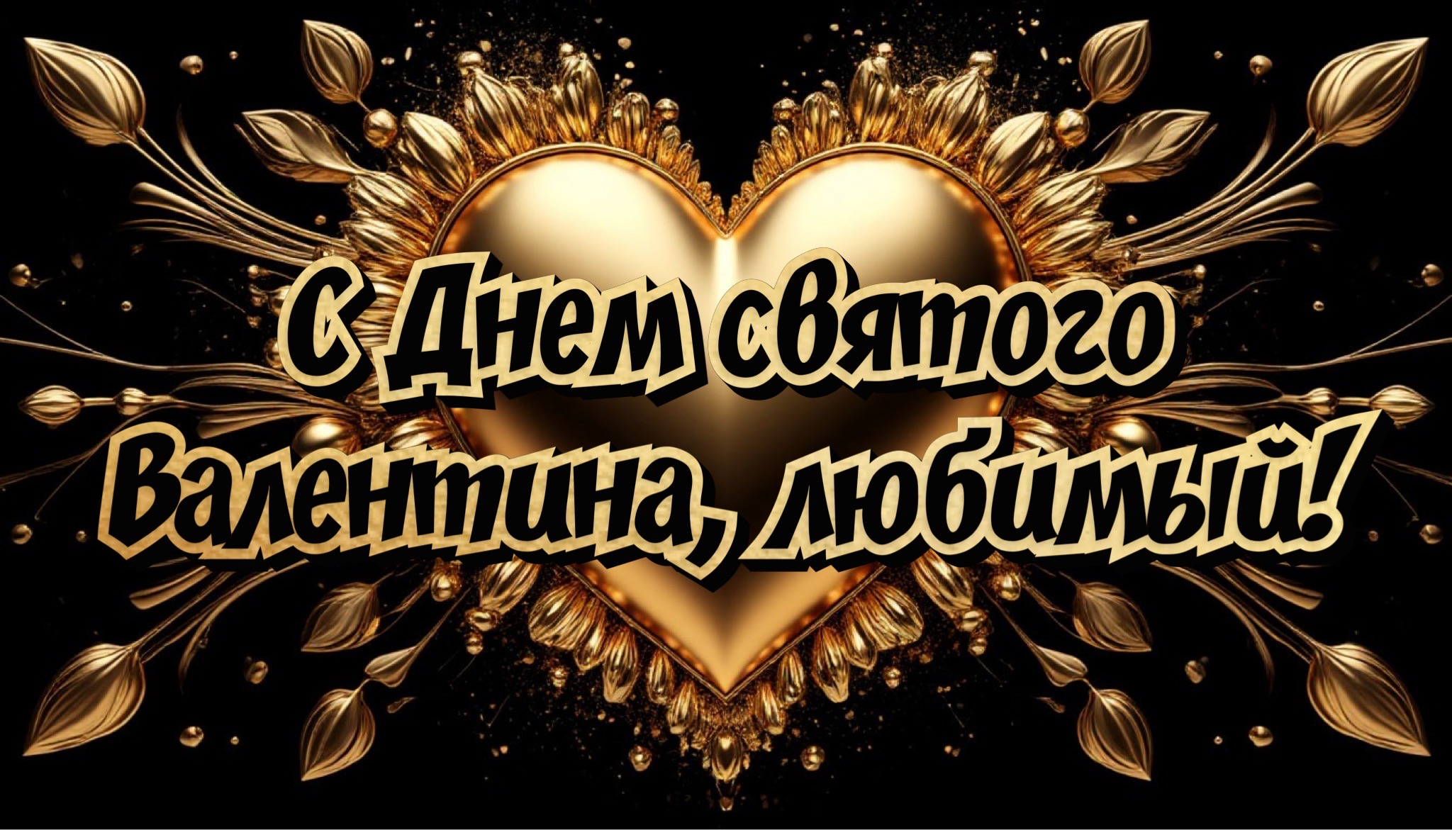 Открытка с Днем святого Валентина