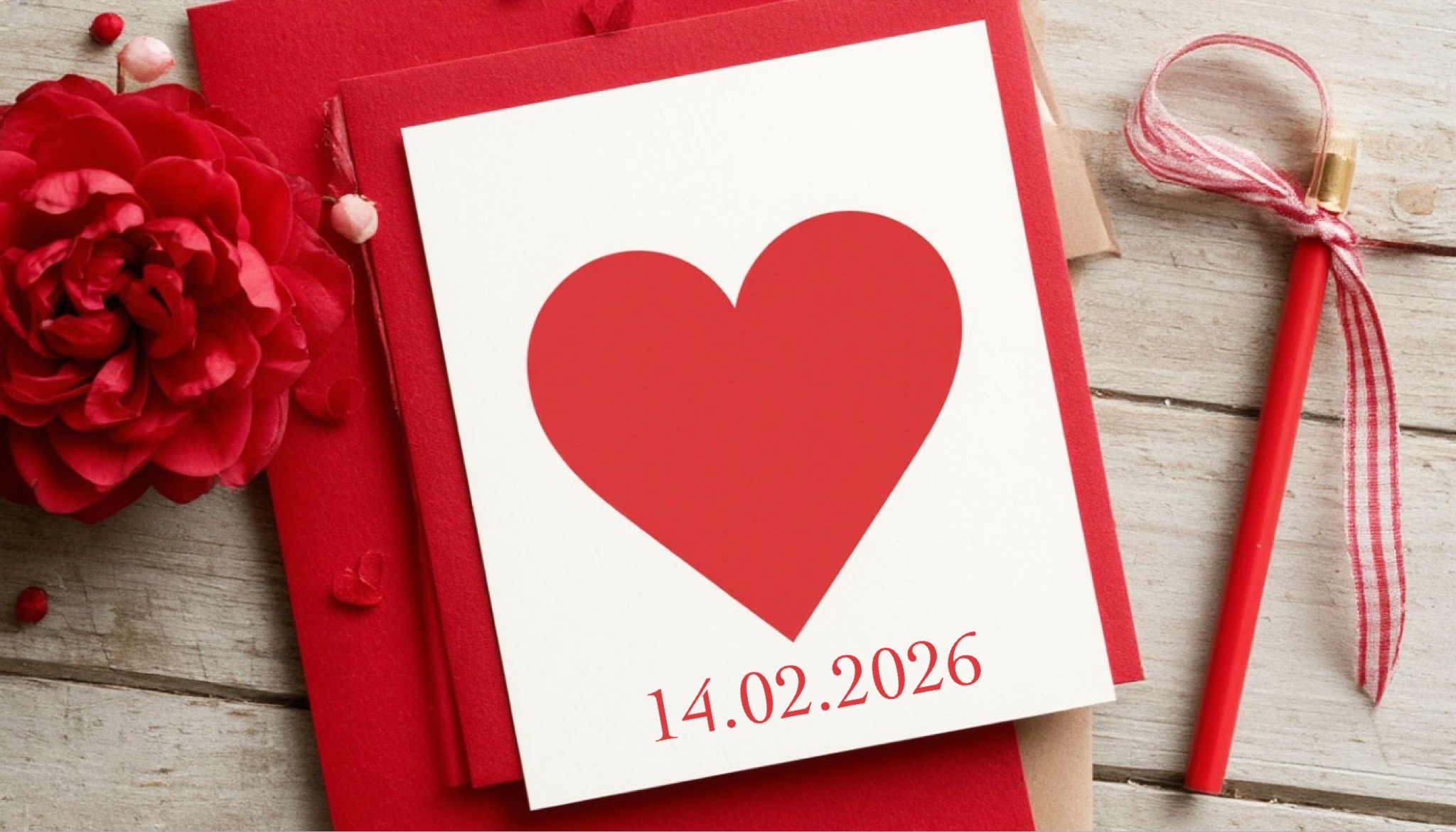 Открытка с Днем святого Валентина