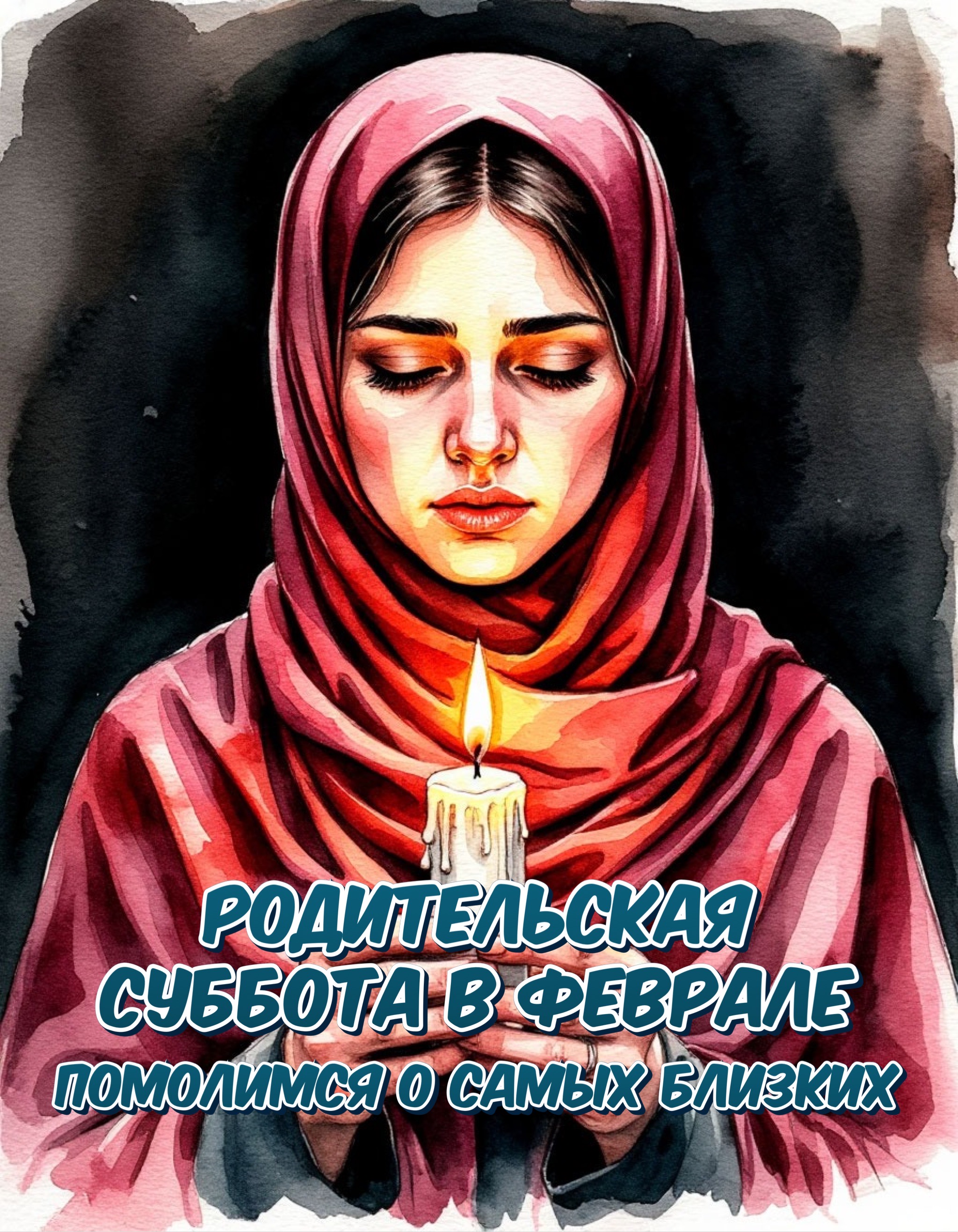 Открытка с Мясопустной родительской субботой