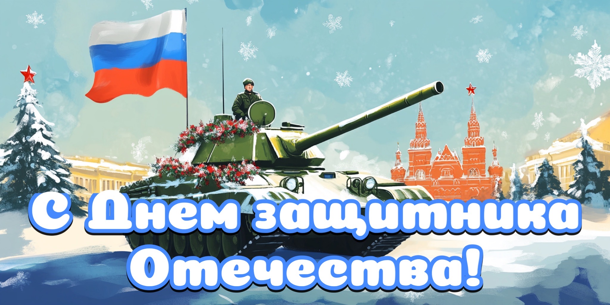 Открытка с Днем защитника Отечества