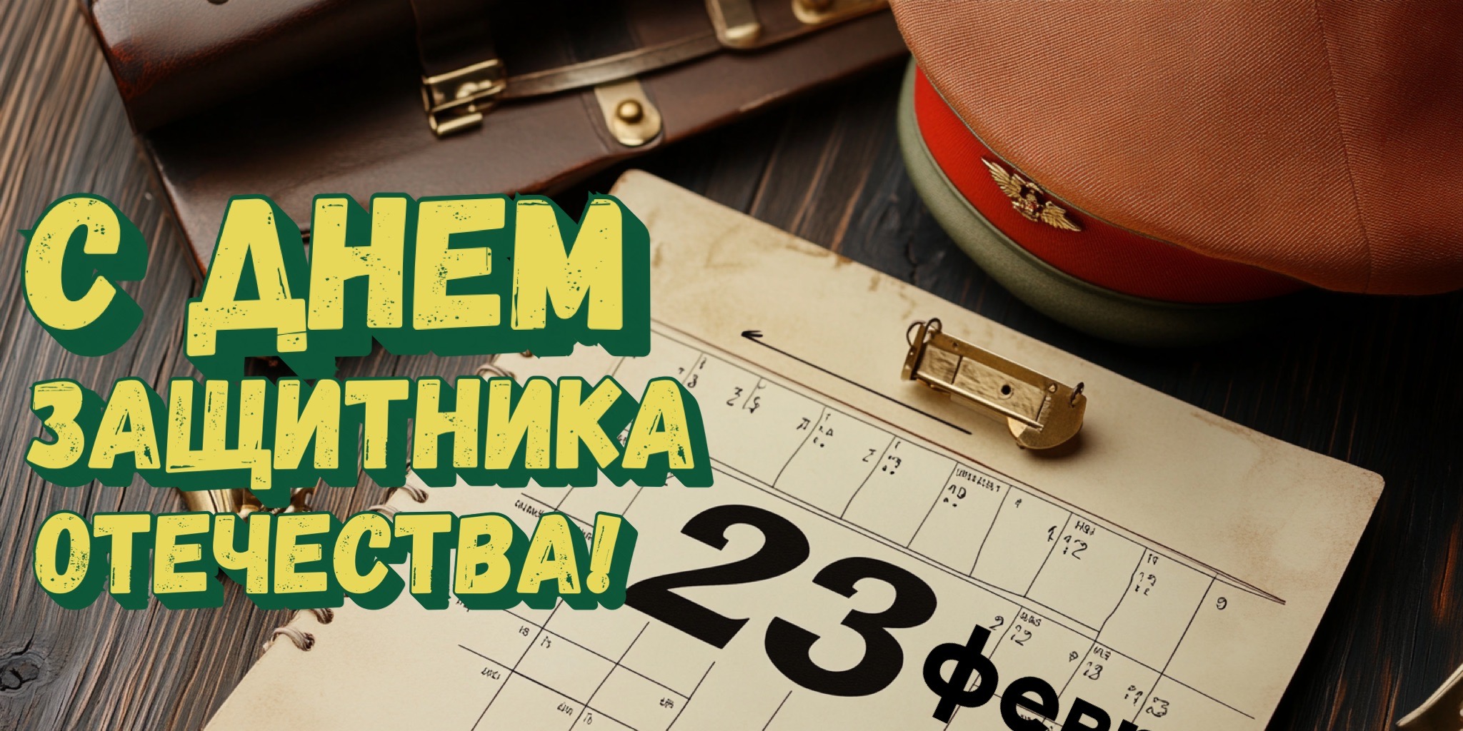 Открытка с 23 февраля для коллег