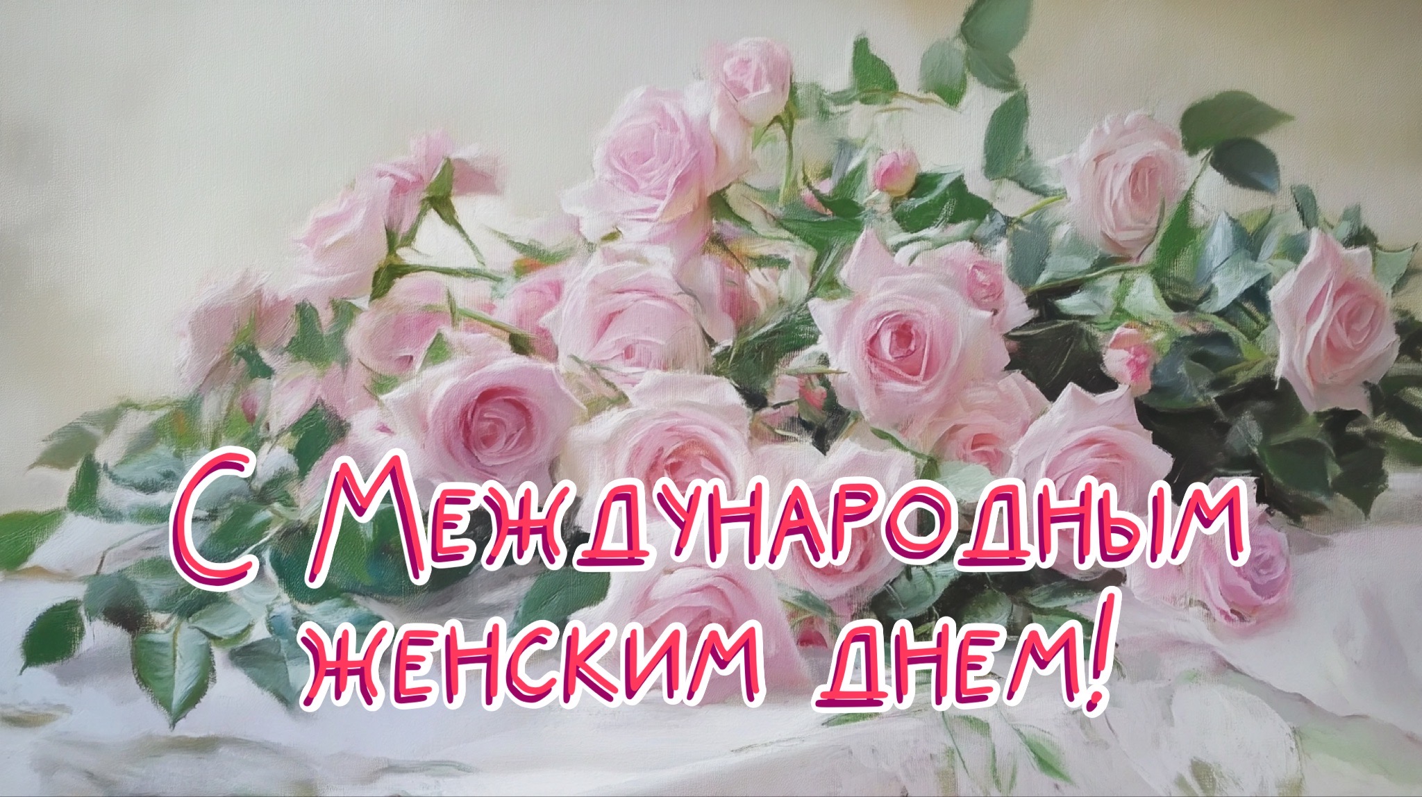 Открытка с 8 марта