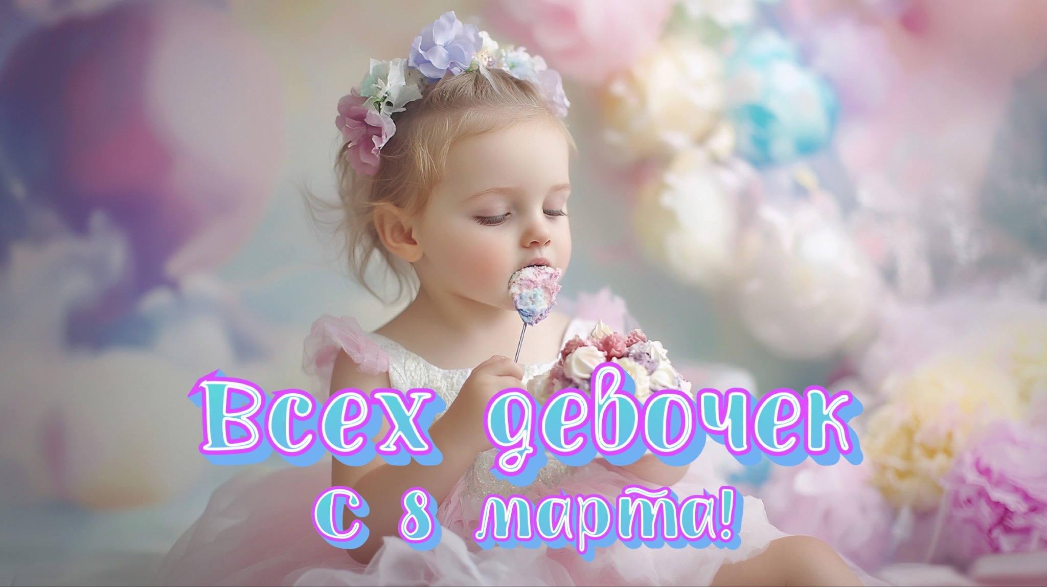 Открытка с 8 марта