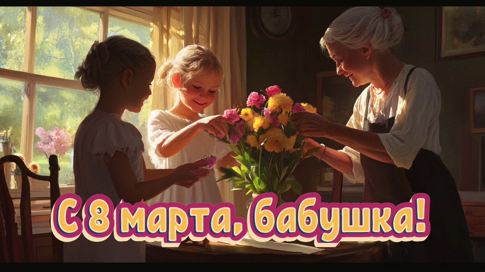 Открытка с 8 марта