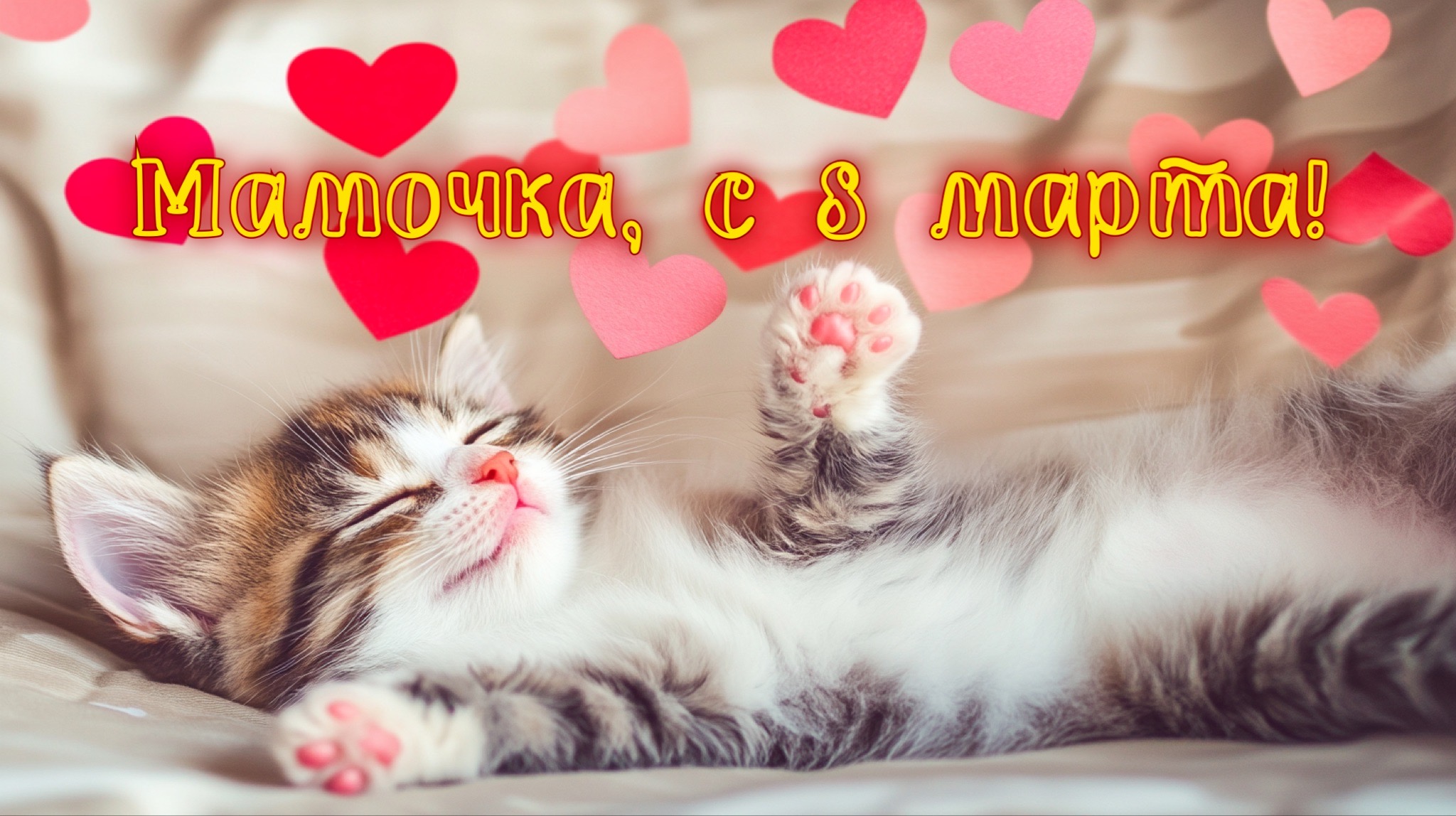 Открытка с 8 марта