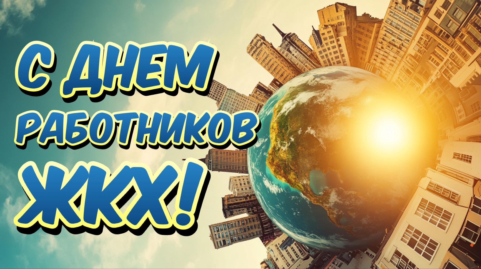 Открытка с Днем работников ЖКХ