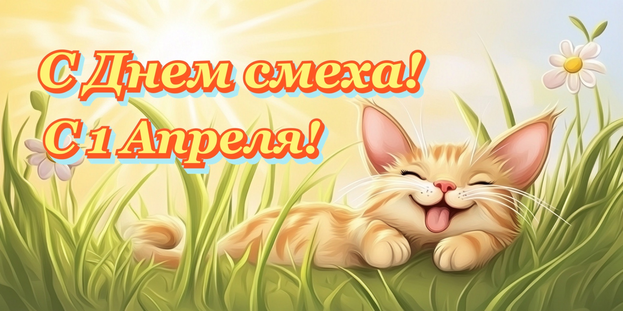 Открытка с Днем смеха