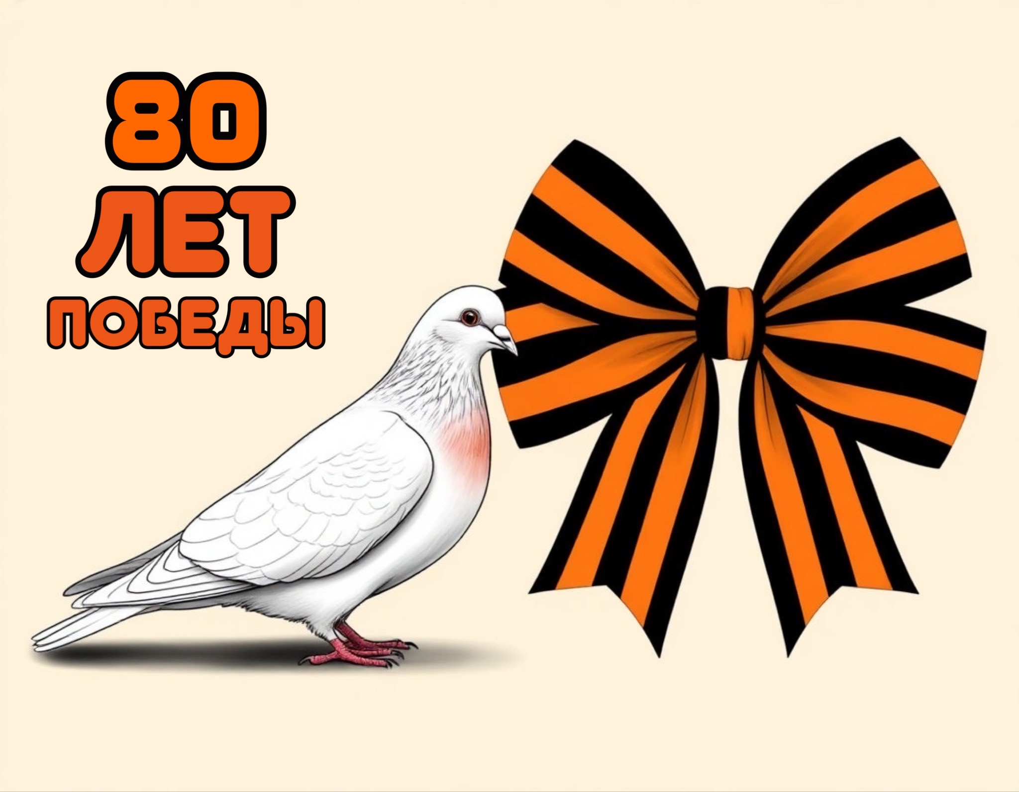 Открытка 80 лет Победы