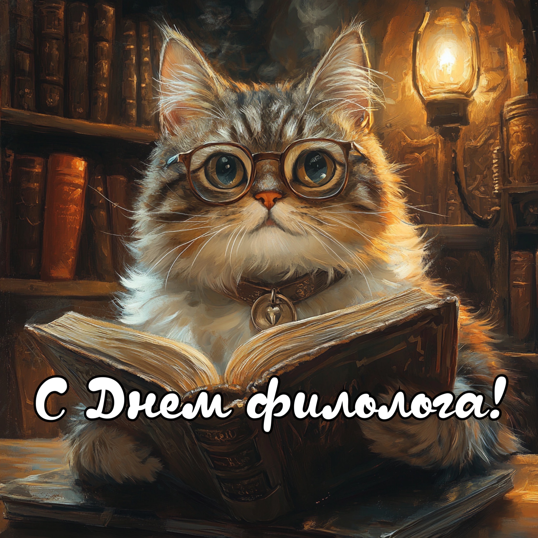 Открытка с Днем филолога