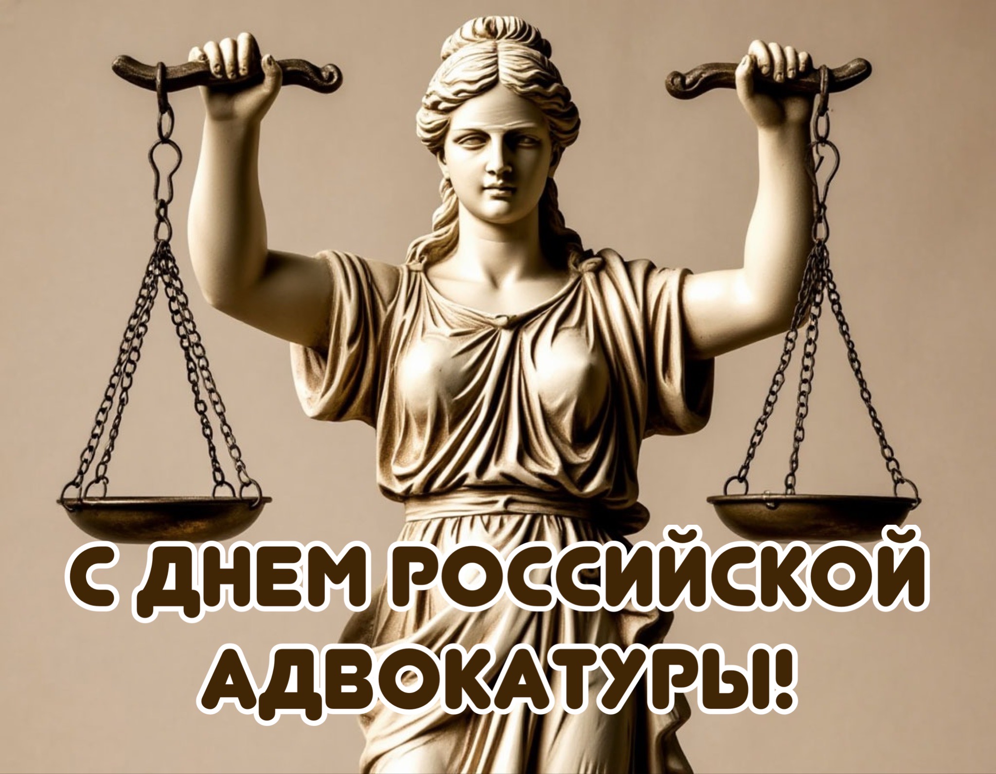 Открытка с Днем российской адвокатуры