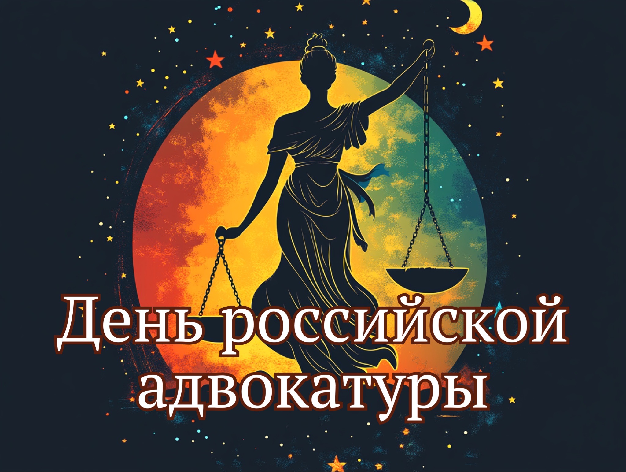 Открытка с Днем российской адвокатуры