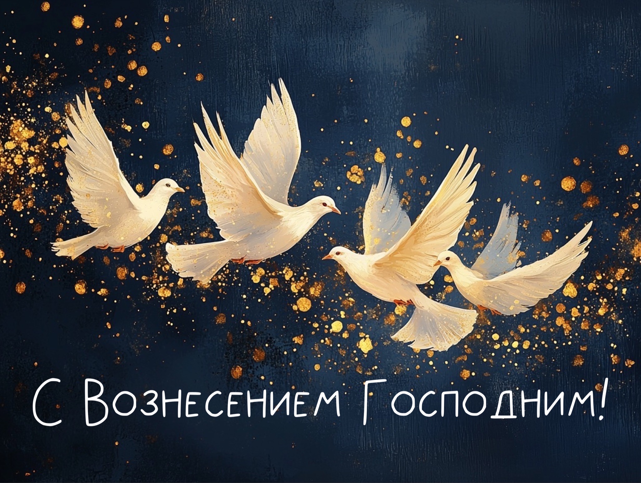 Открытка с Вознесением Господним
